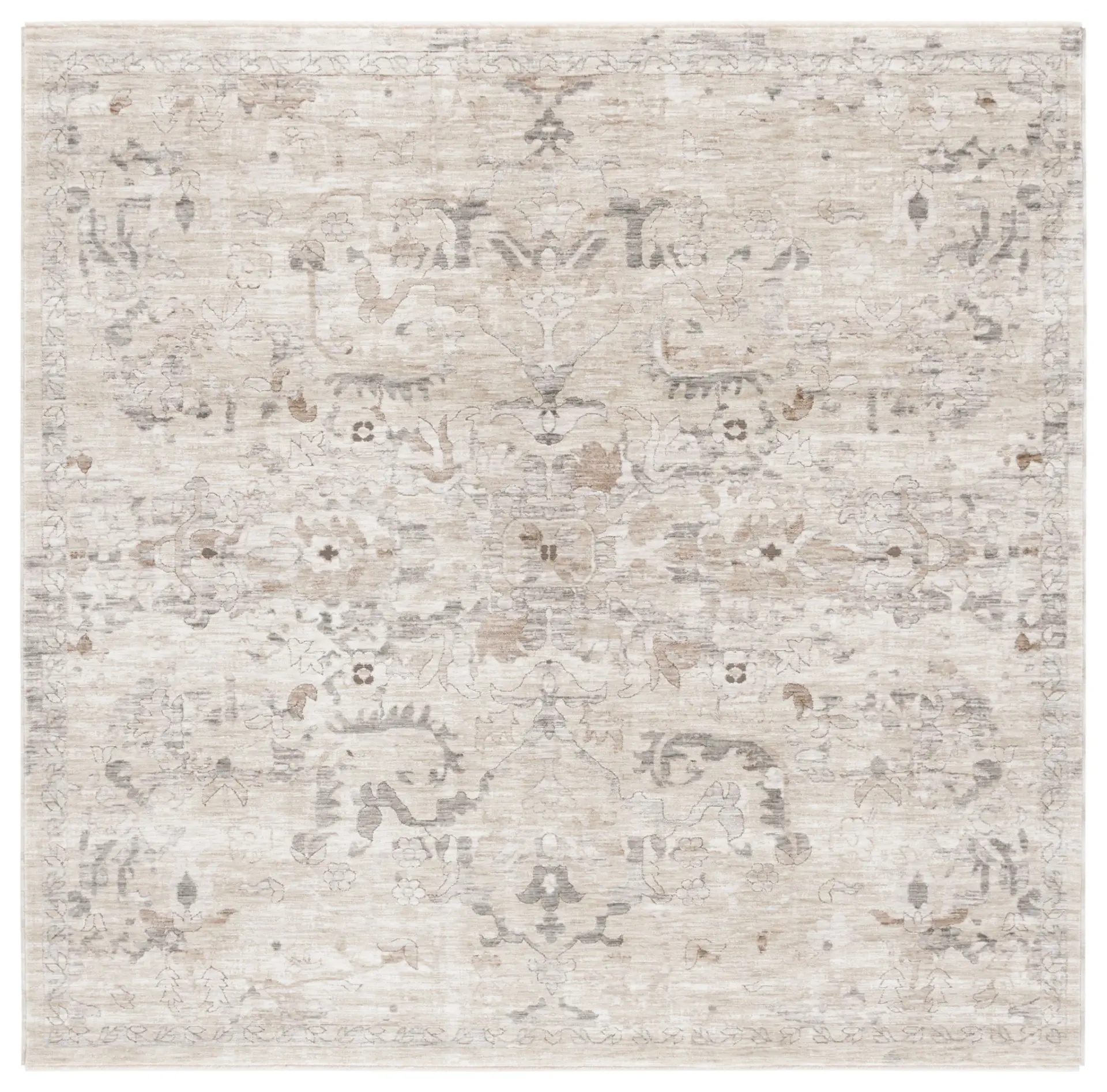 Mason Distressed Palmette Allover Rug