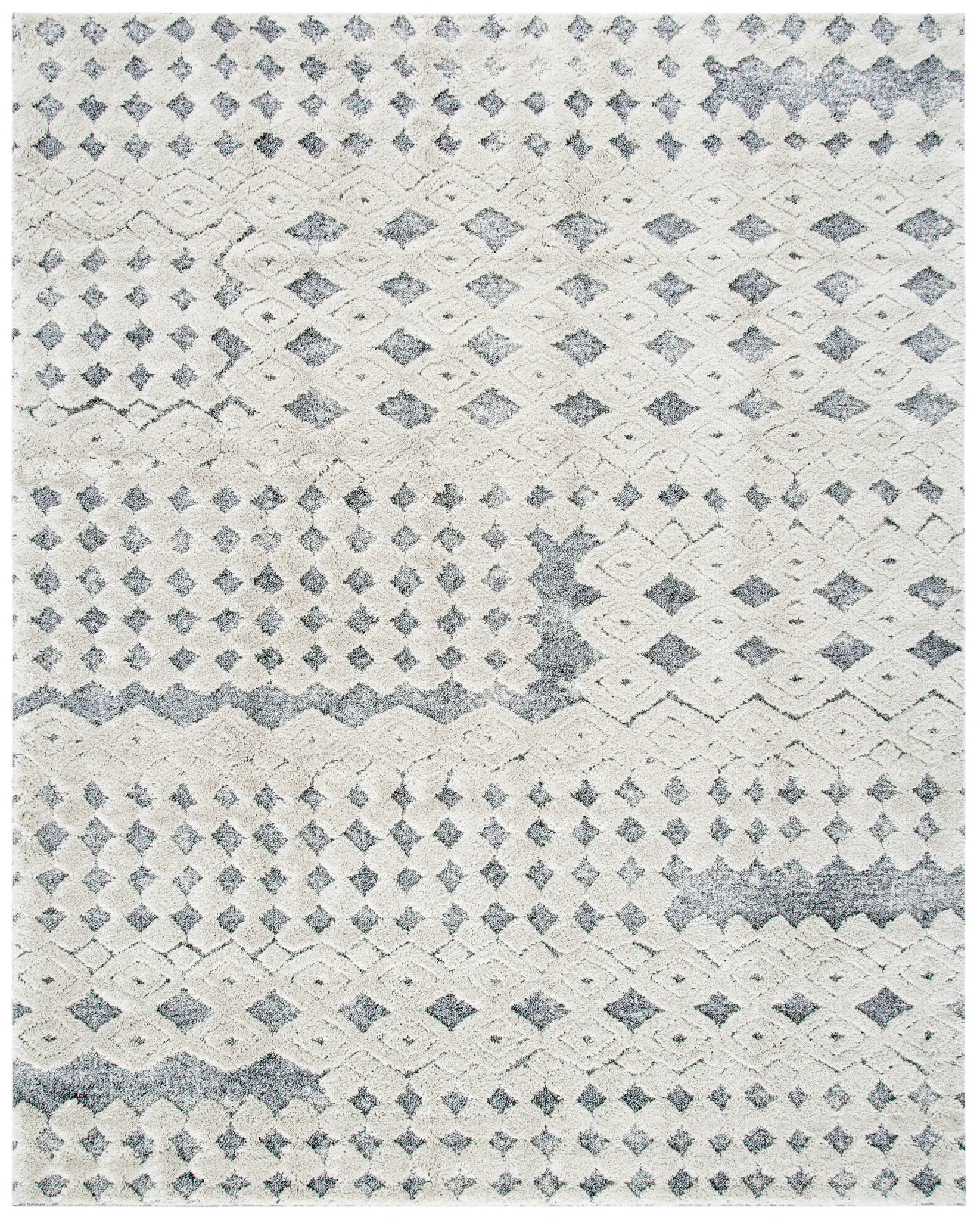 Martha Stewart Diamond Grid Shag Rug
