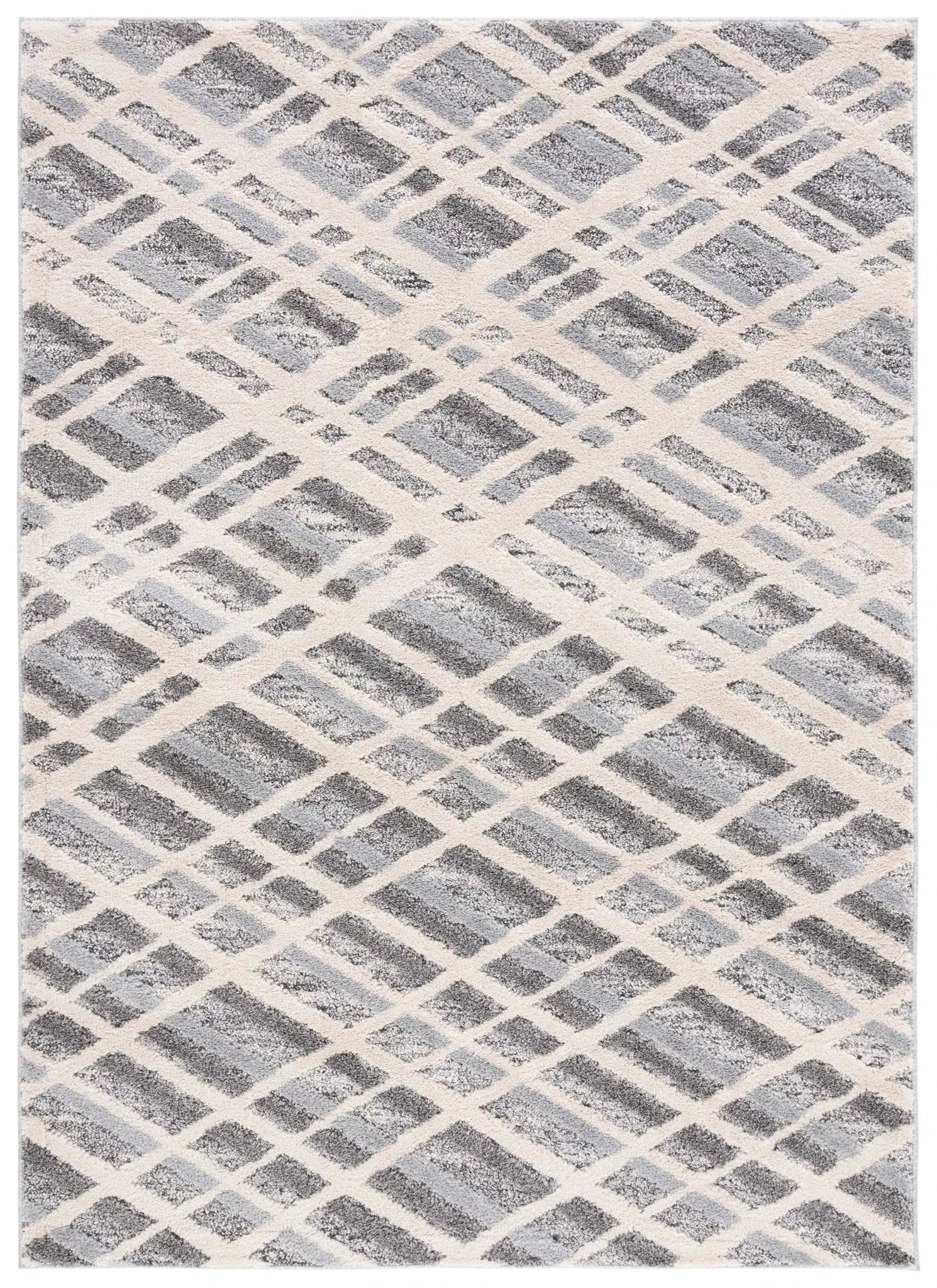 Martha Stewart Diamond Plaid Shag Rug