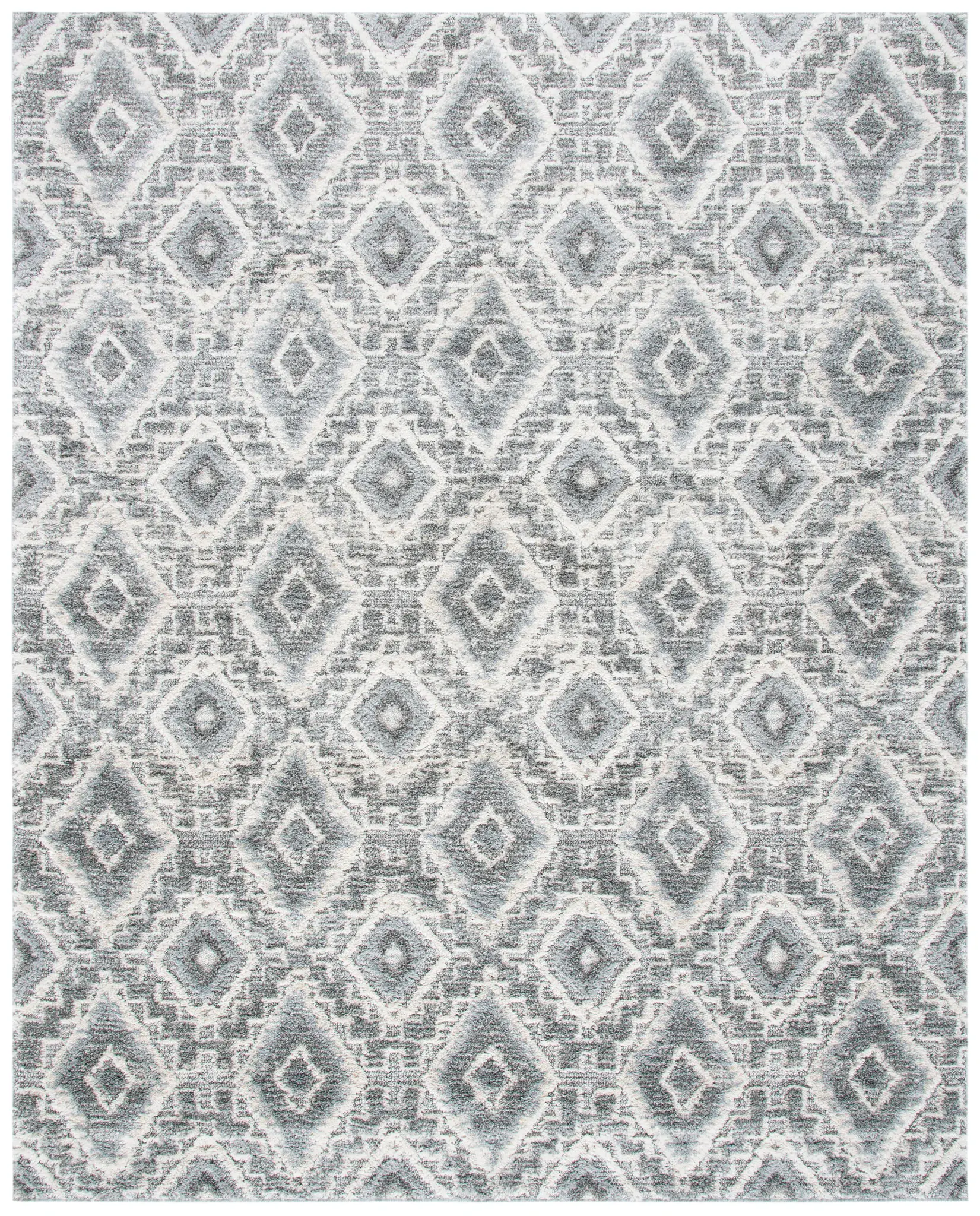 Martha Stewart Tulum Diamond Trellis Shag Rug
