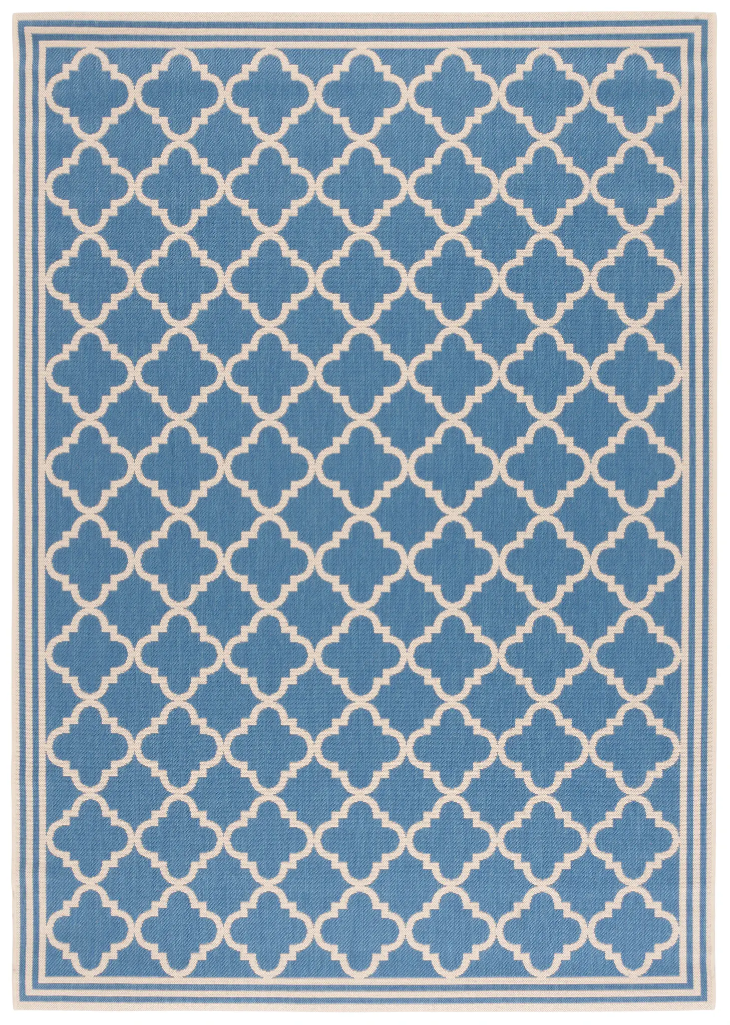 Martha Stewart Quatrefoil Border Outdoor Rug