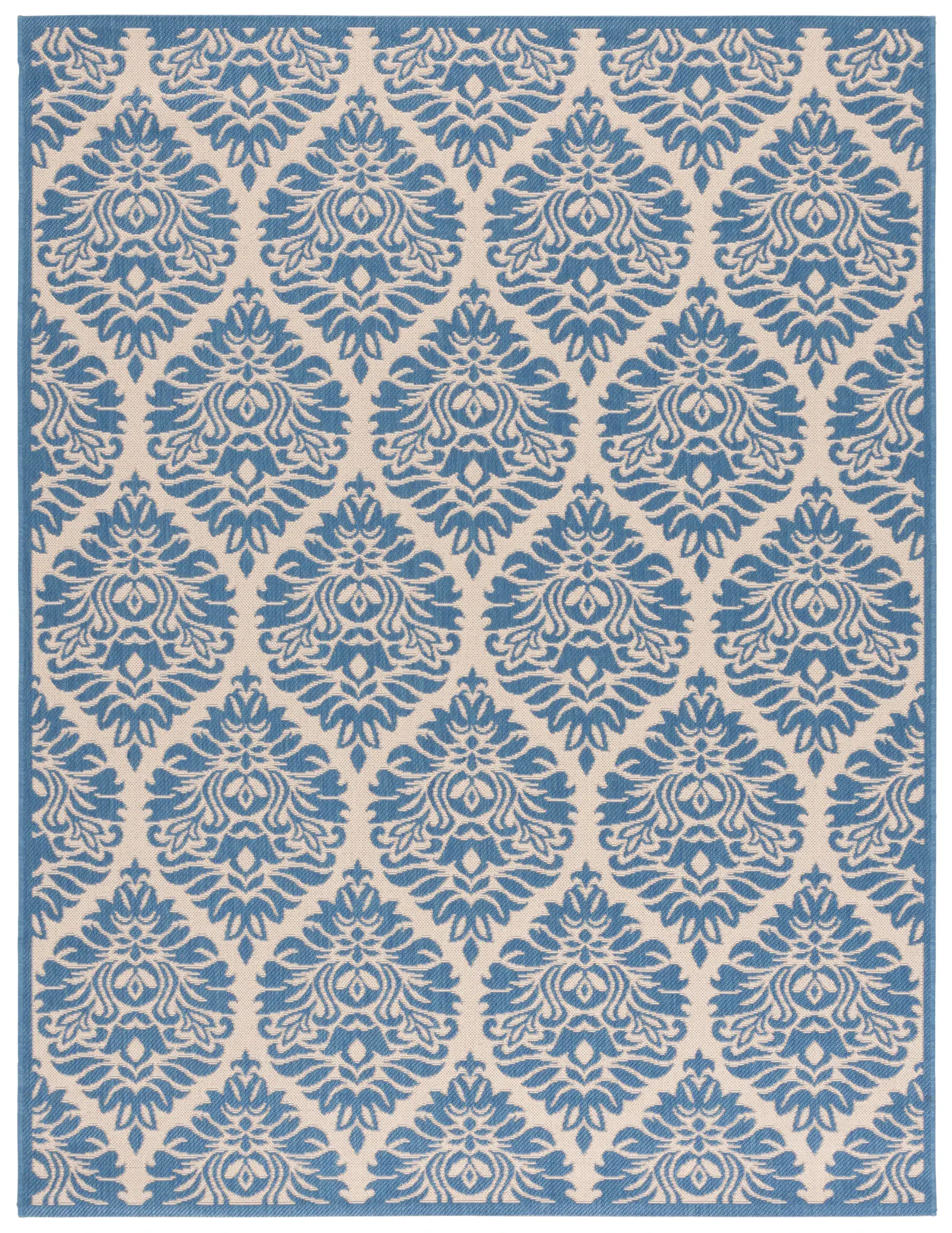 Martha Stewart Damask Floral Outdoor Rug