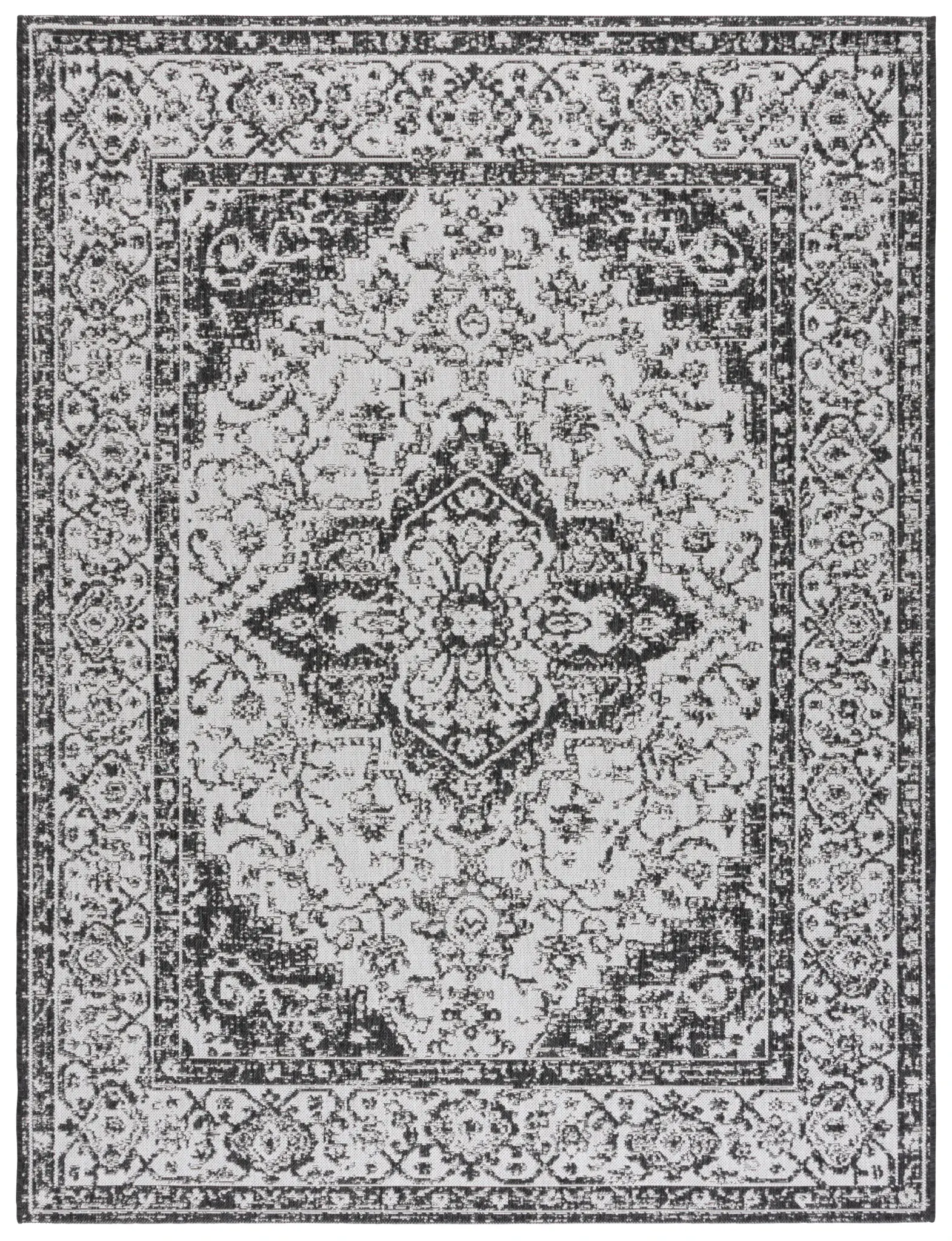 Martha Stewart Floral Medallion Outdoor Rug