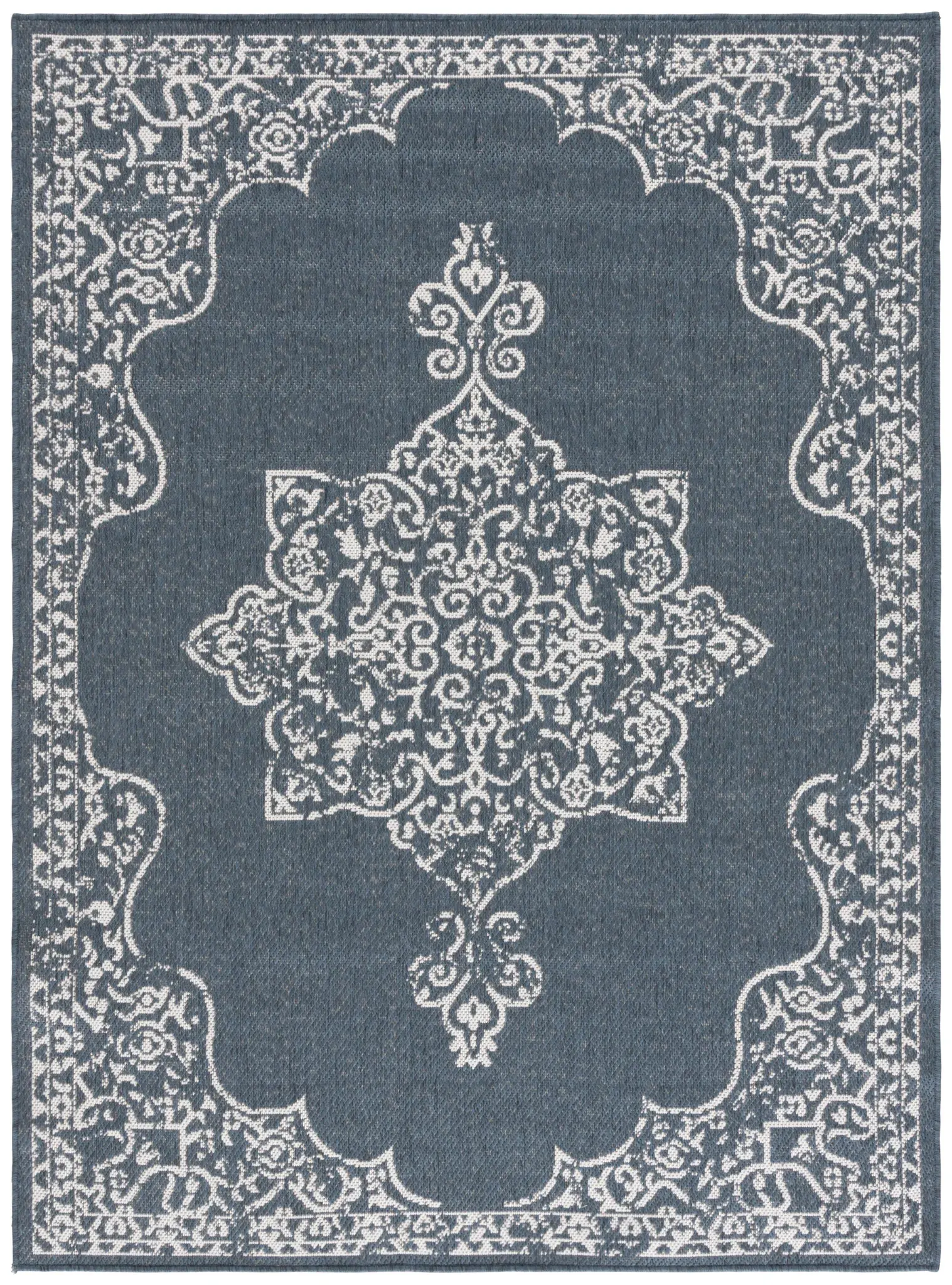 Martha Stewart Medallion Open Field Outdoor Rug