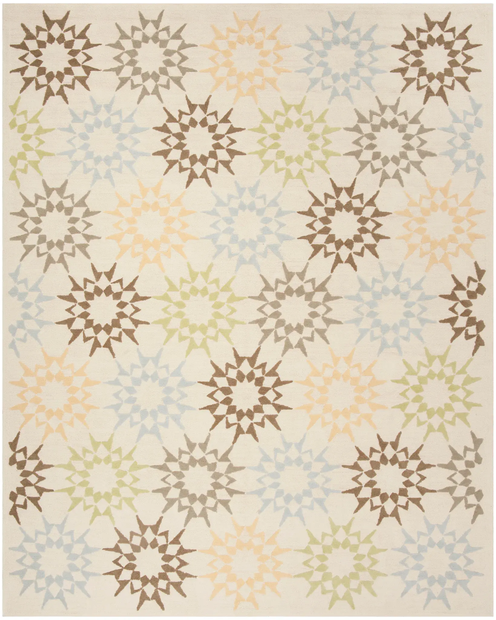 Martha Stewart Starburst Hand-Hooked Cotton Outdoor Rug
