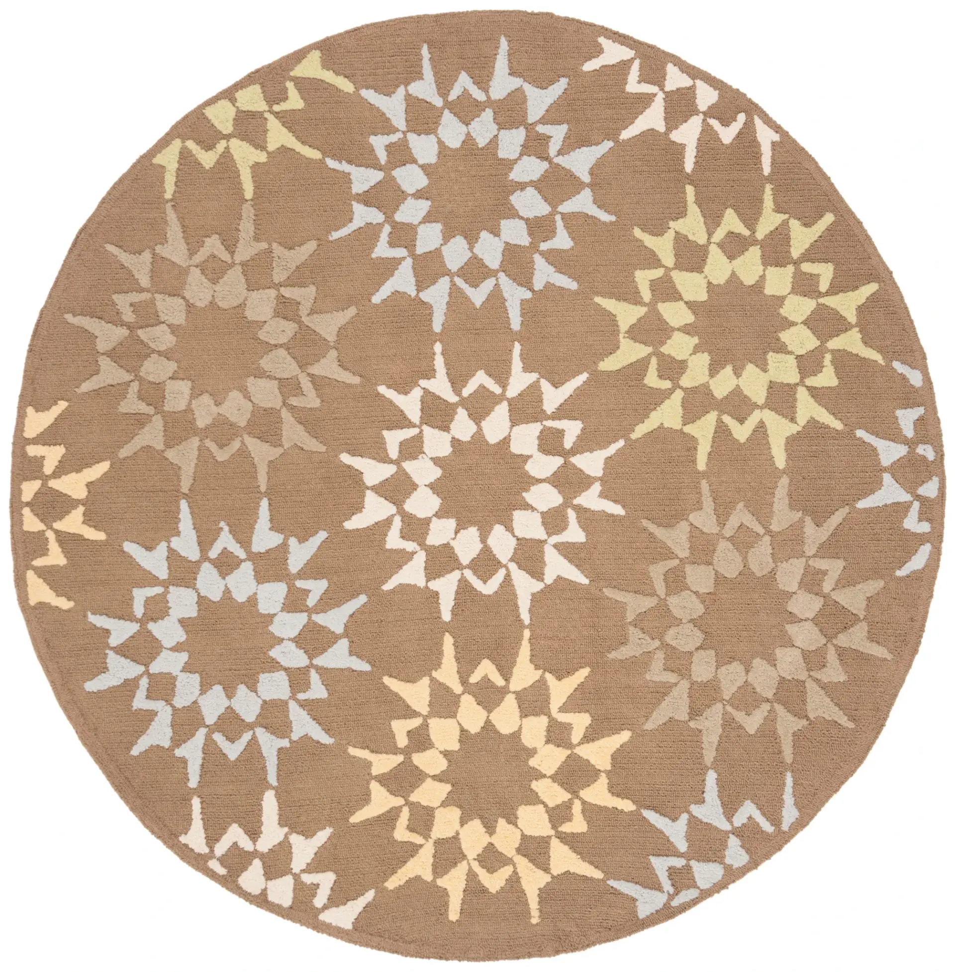 Martha Stewart Starburst Hand-Hooked Cotton Outdoor Rug