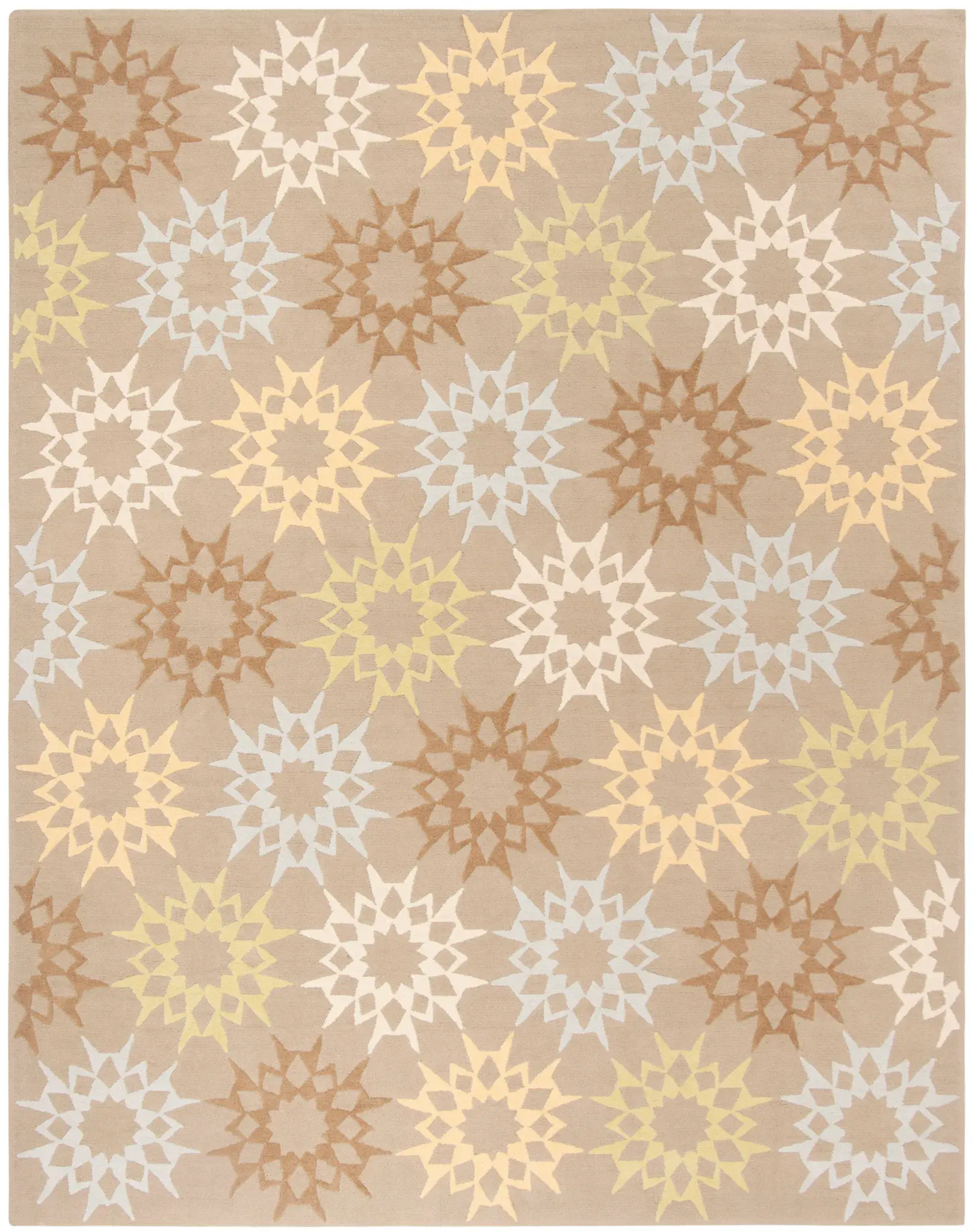 Martha Stewart Starburst Hand-Hooked Cotton Outdoor Rug
