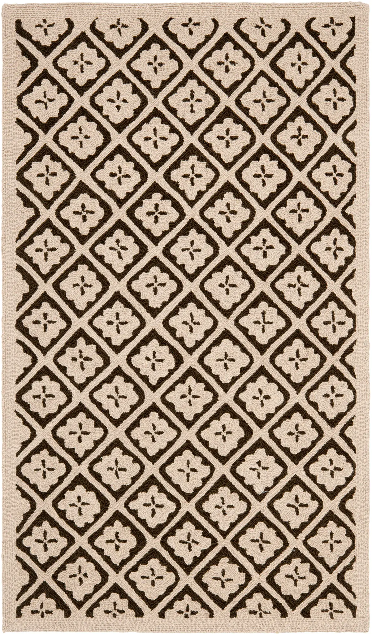 Martha Stewart Geometric Tile Hand-Hooked Wool Outdoor Rug