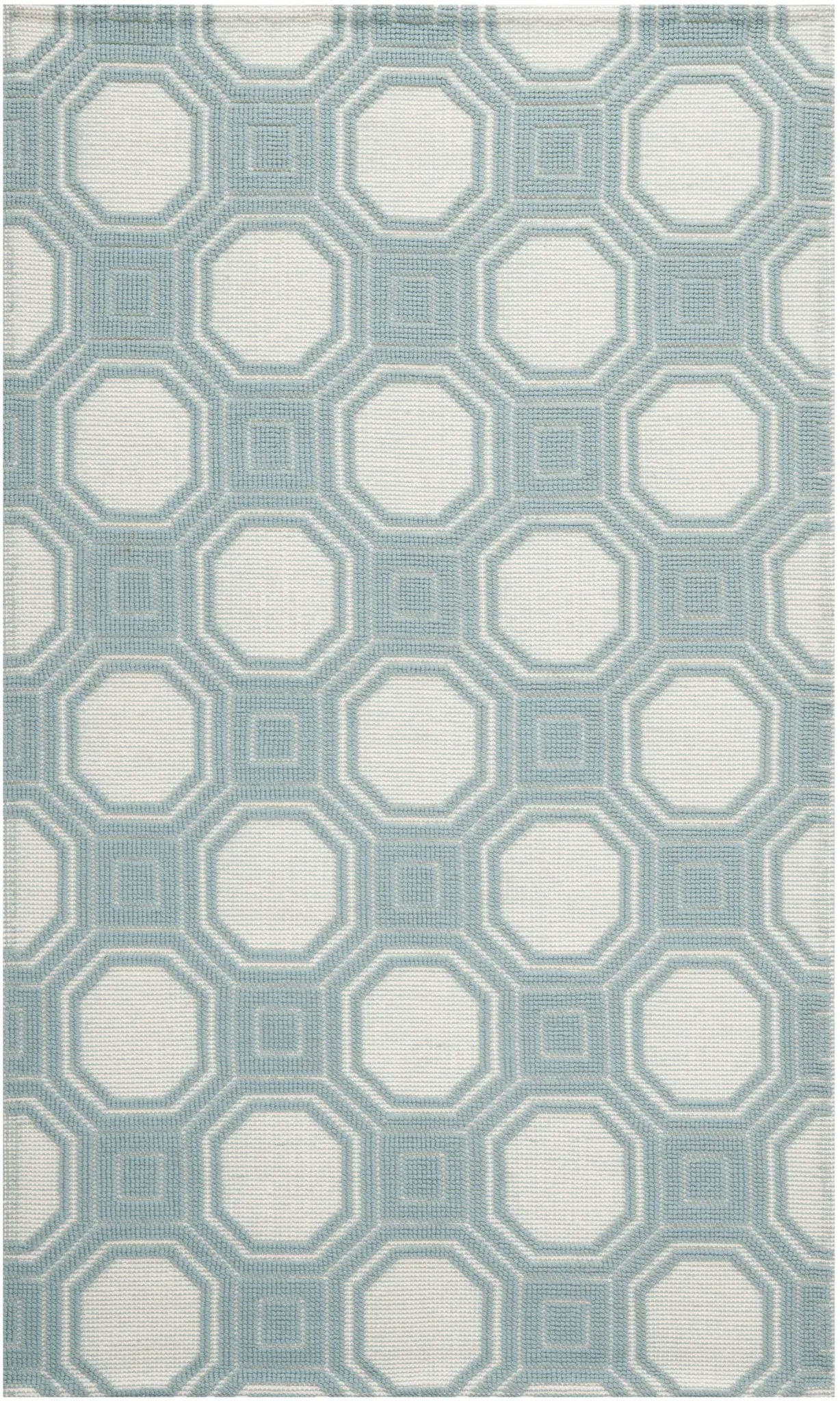 Martha Stewart Woven Geometric Lattice Wool Outdoor Rug