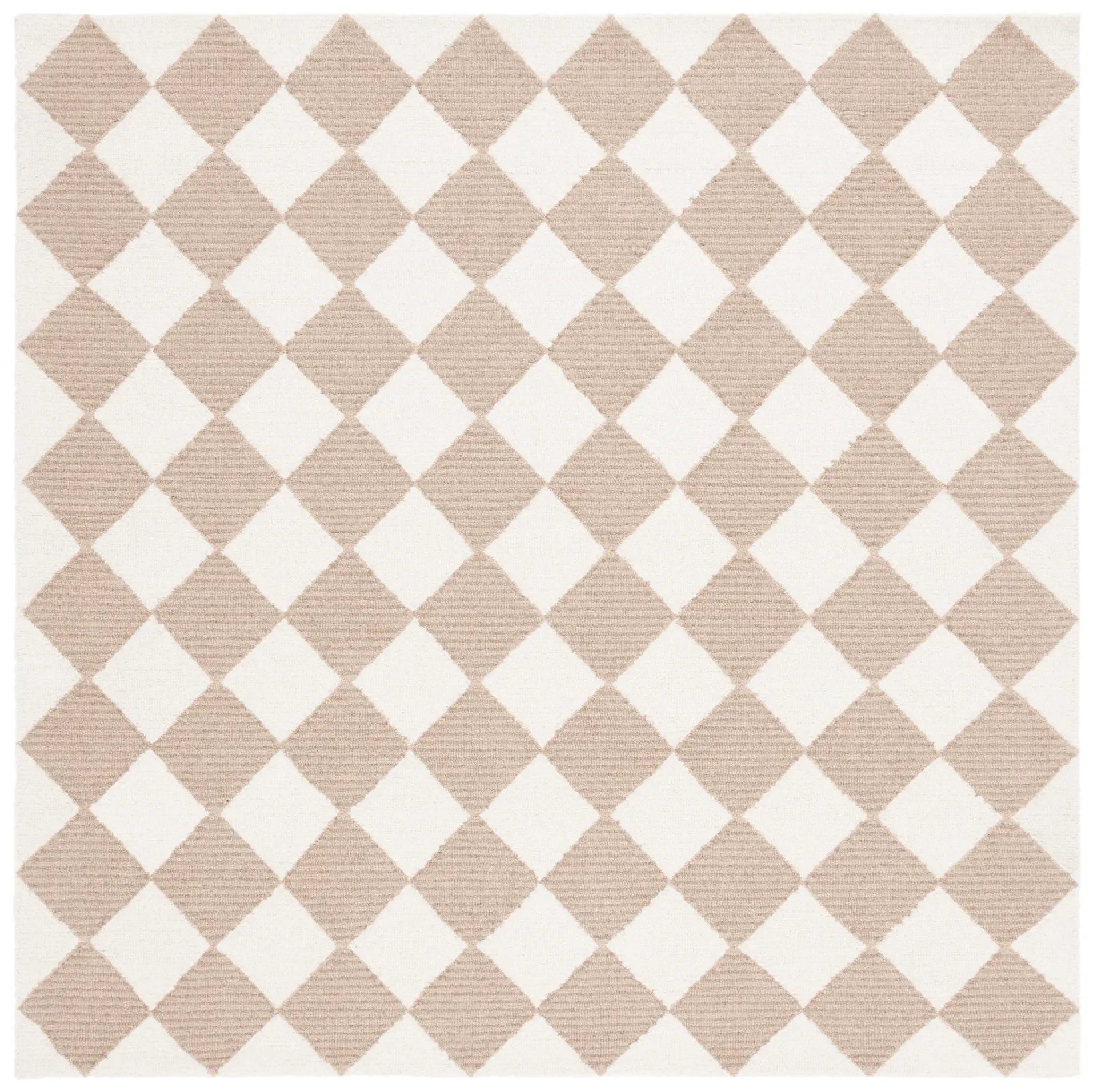 Martha Stewart Diamond Checkerboard Hand-Tufted Wool Rug
