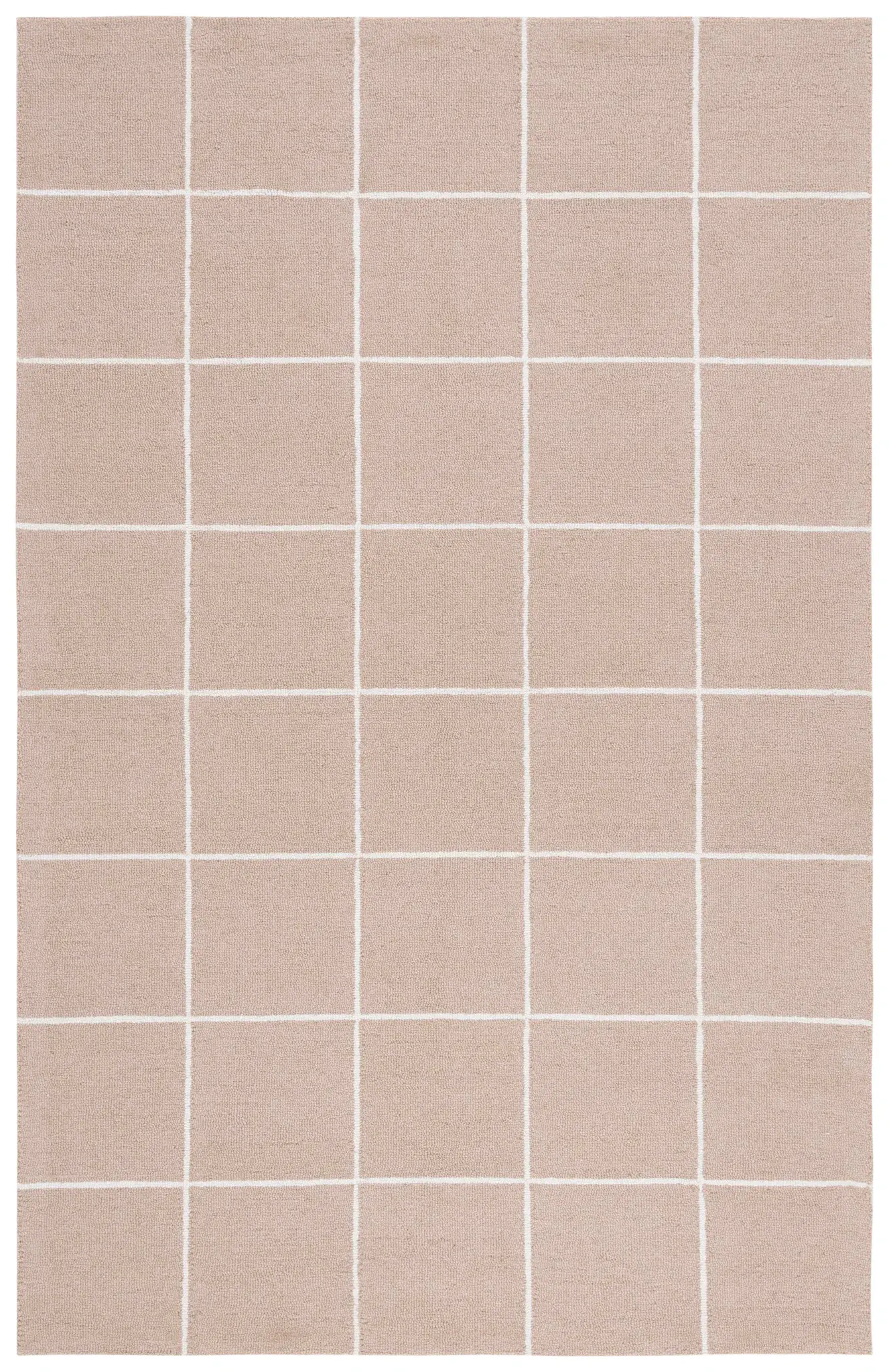 Martha Stewart Grid Hand-Tufted Wool Rug