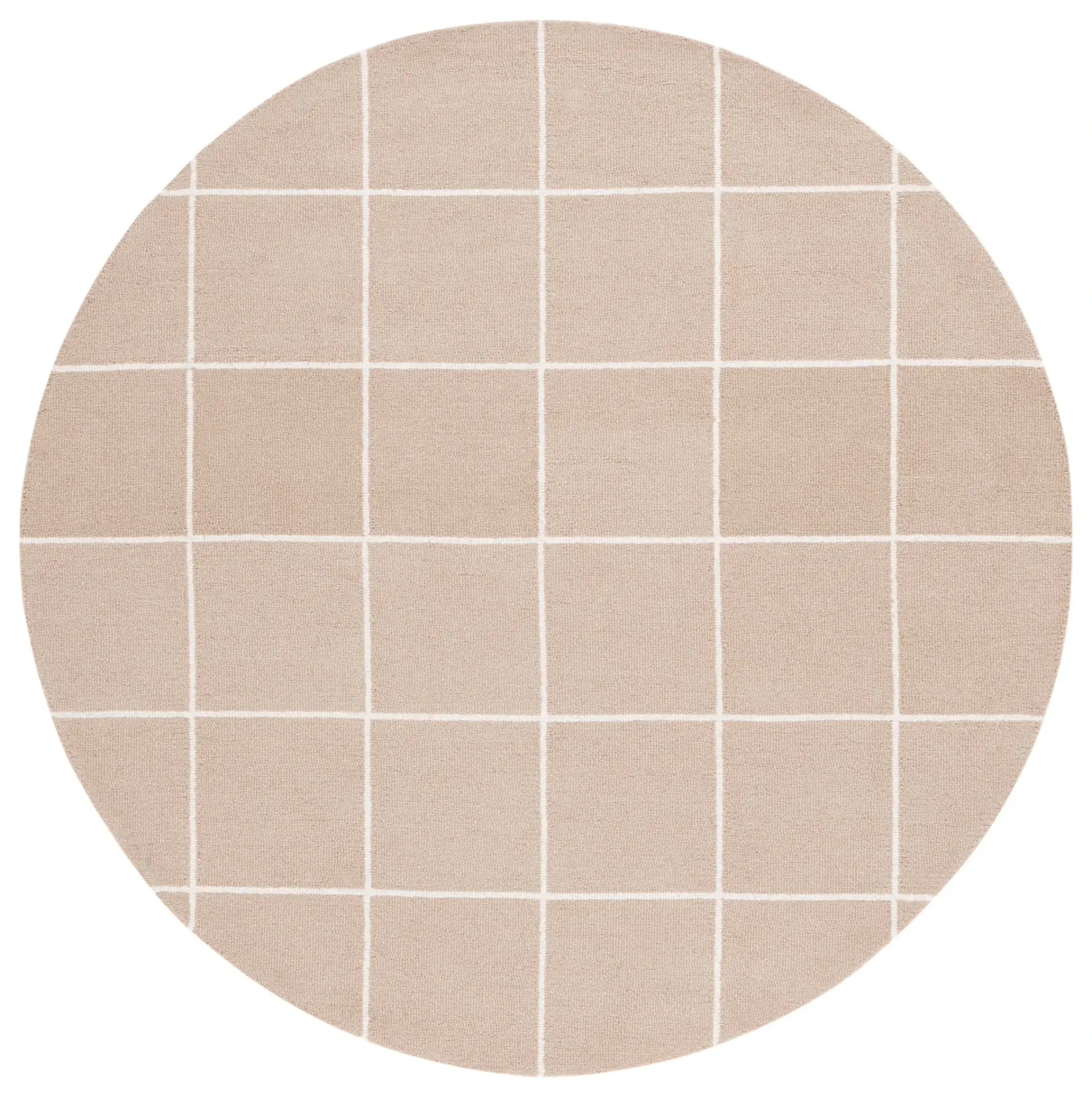 Martha Stewart Grid Hand-Tufted Wool Rug