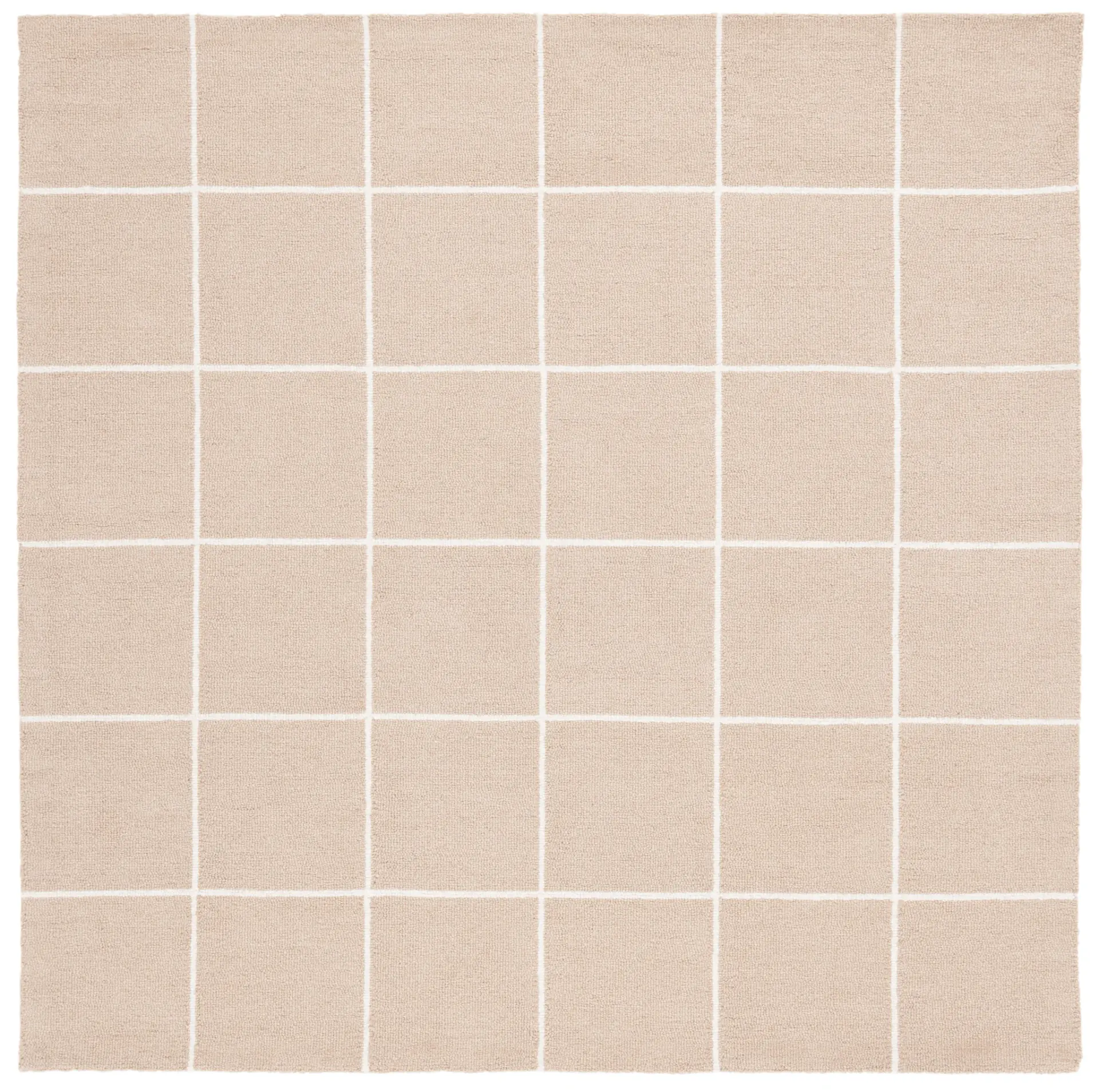 Martha Stewart Grid Hand-Tufted Wool Rug