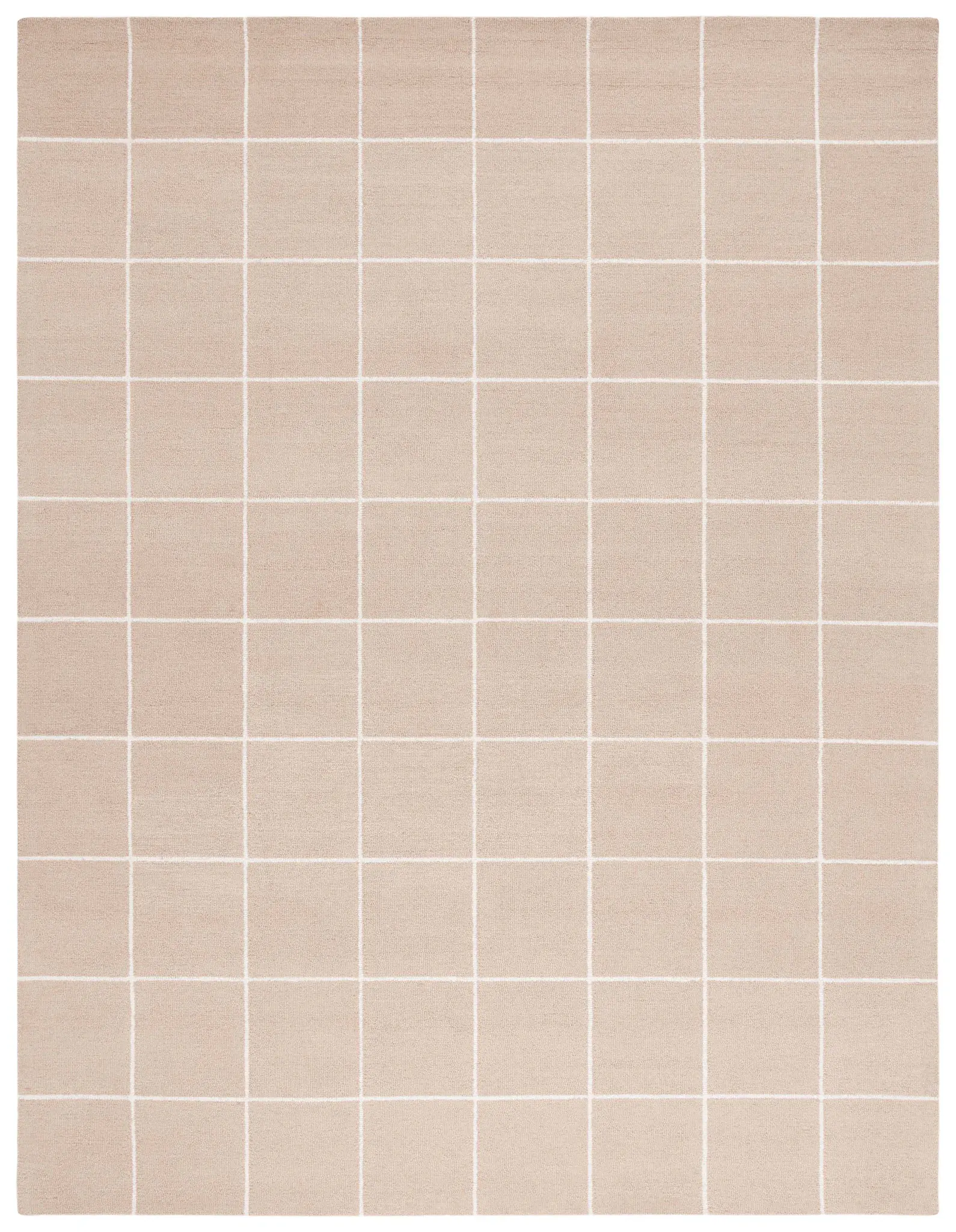 Martha Stewart Grid Hand-Tufted Wool Rug