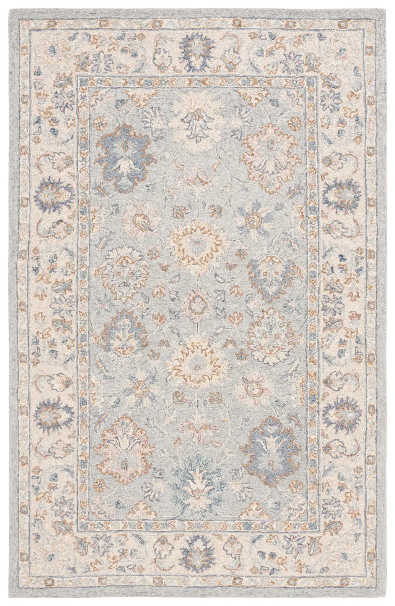 Martha Stewart Traditional Allover Floral Hand-Tufted Wool Outdoor Rug