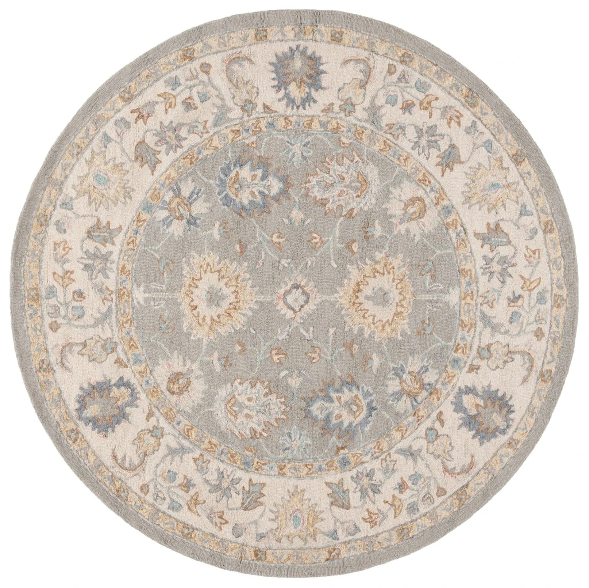 Martha Stewart Traditional Allover Floral Hand-Tufted Wool Outdoor Rug