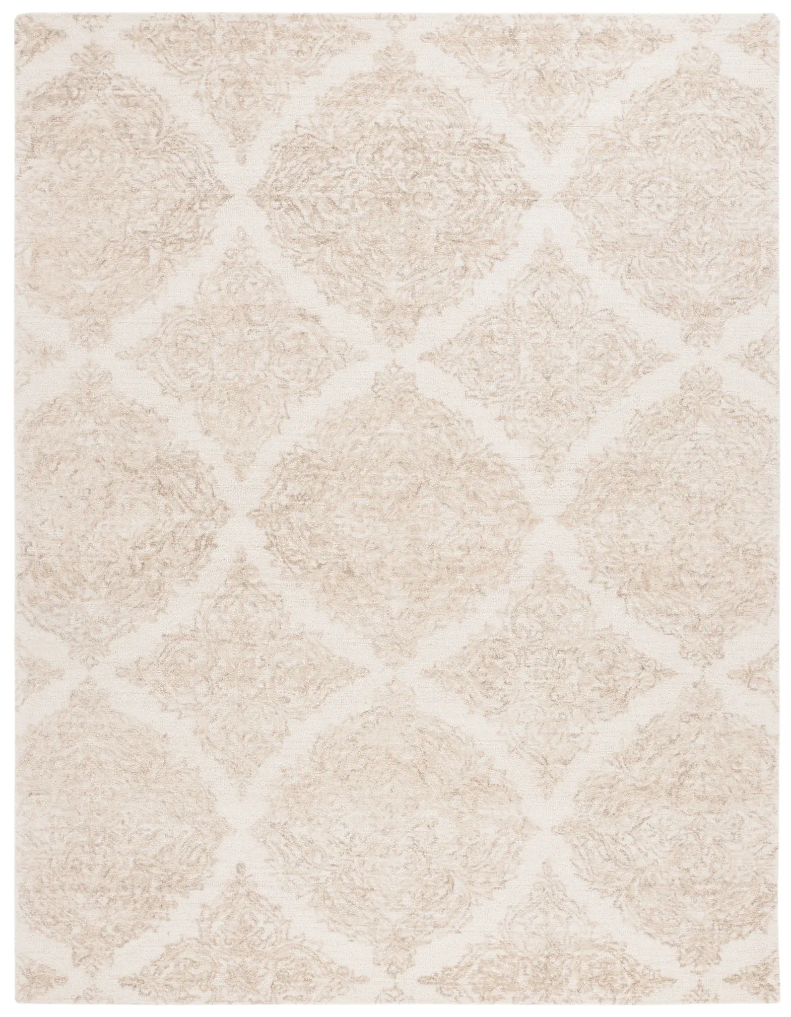 Martha Stewart Damask Trellis Hand-Tufted Wool Rug