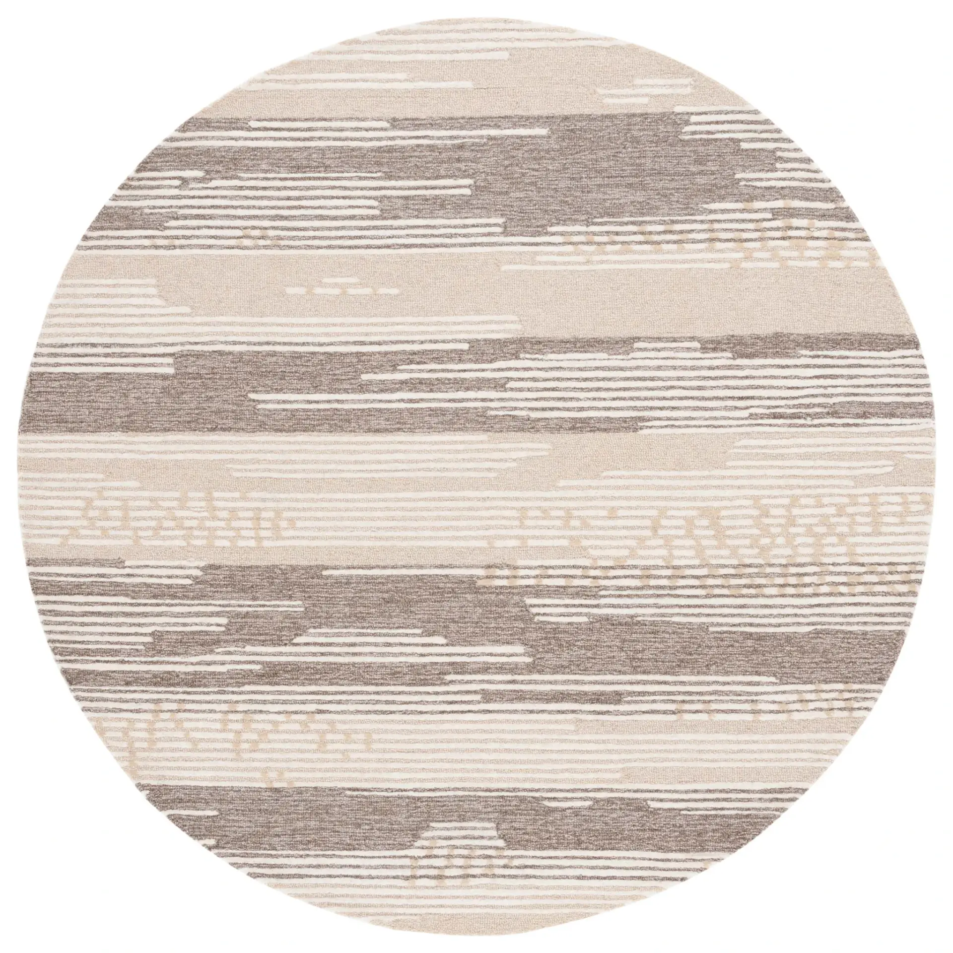 Martha Stewart Abstract Stripe Hand-Tufted Wool Rug