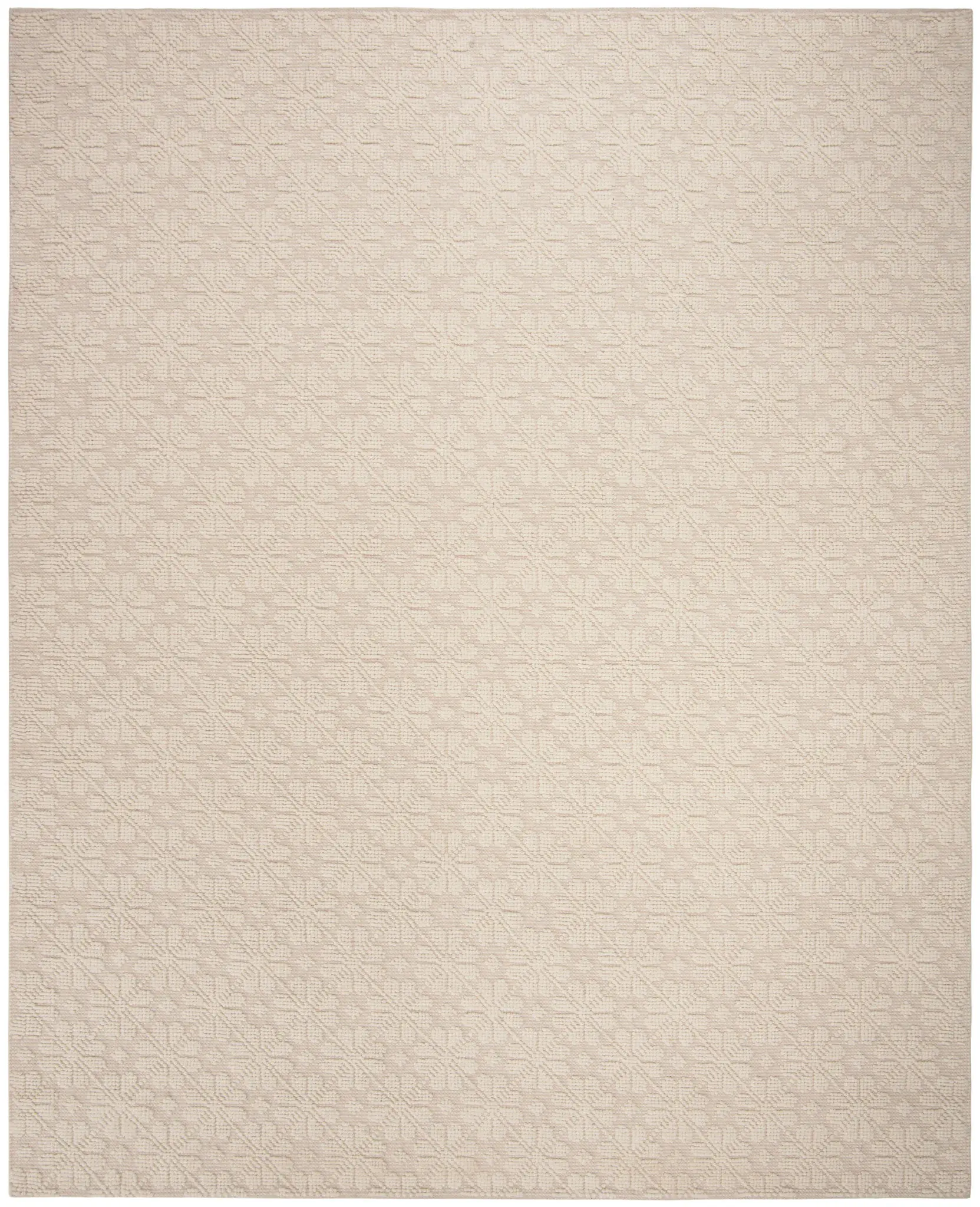 Martha Stewart Floral Tile Hand-Woven Wool Outdoor Rug