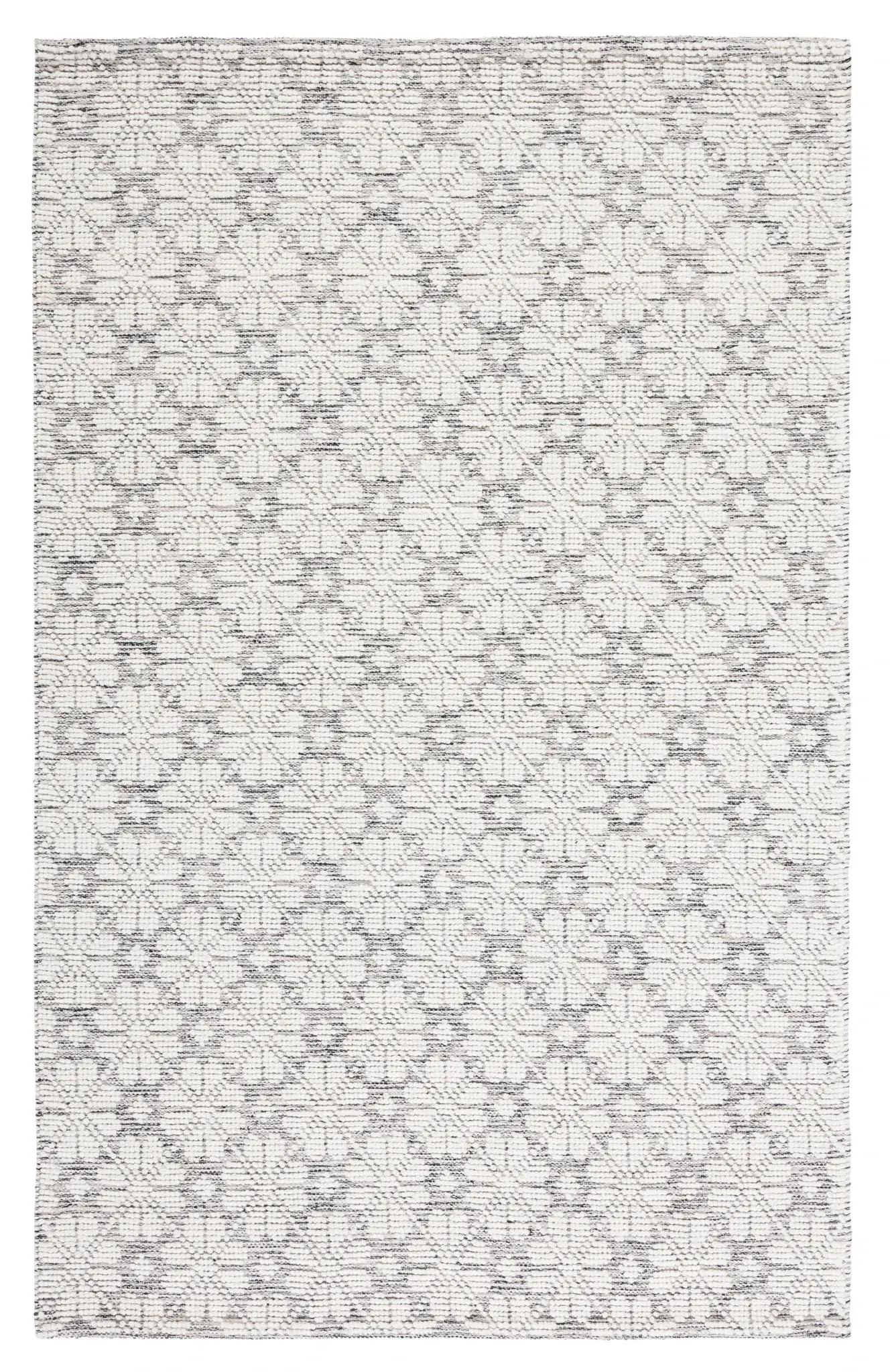 Martha Stewart Floral Tile Hand-Woven Wool Outdoor Rug