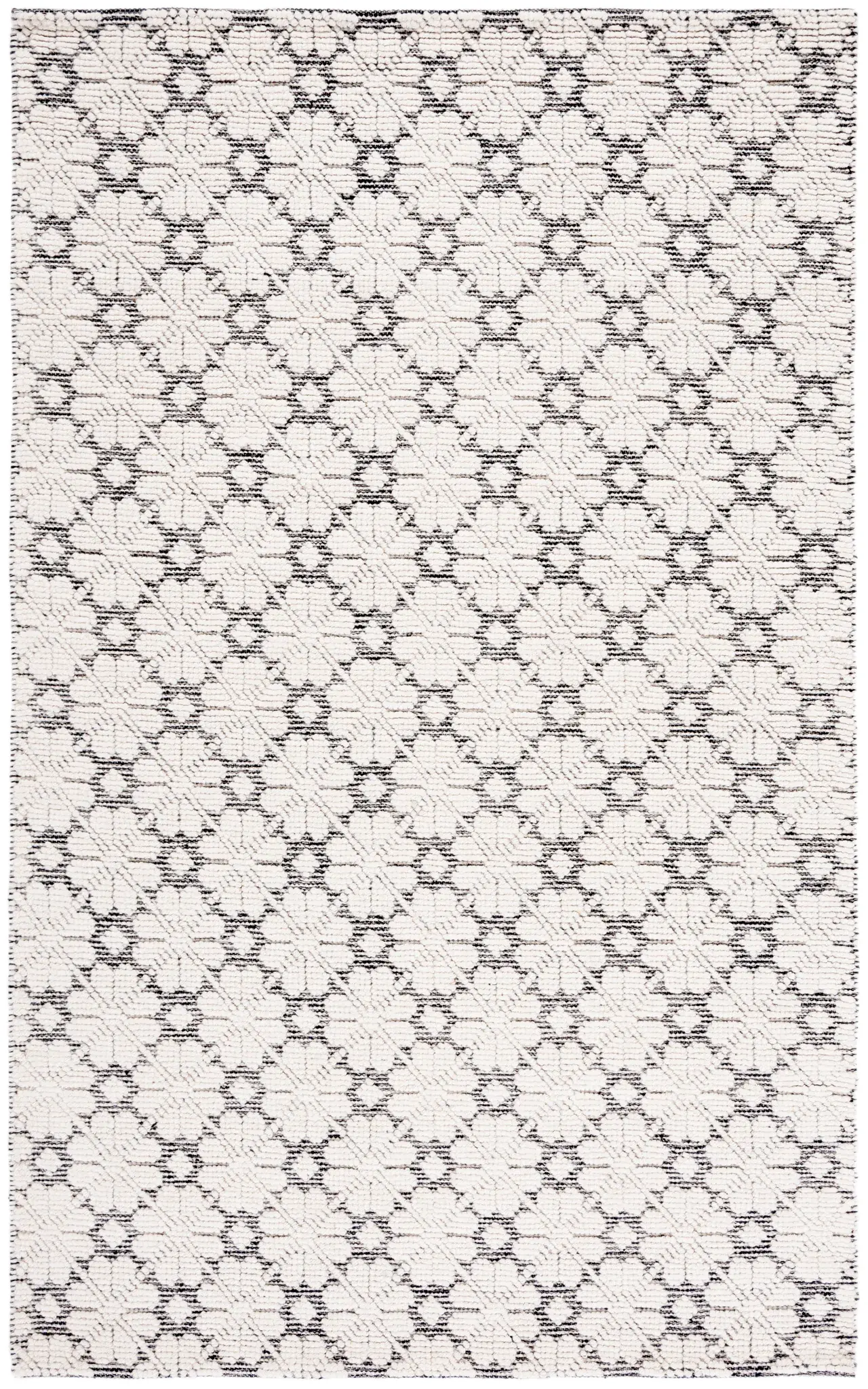 Martha Stewart Floral Tile Hand-Woven Wool Outdoor Rug