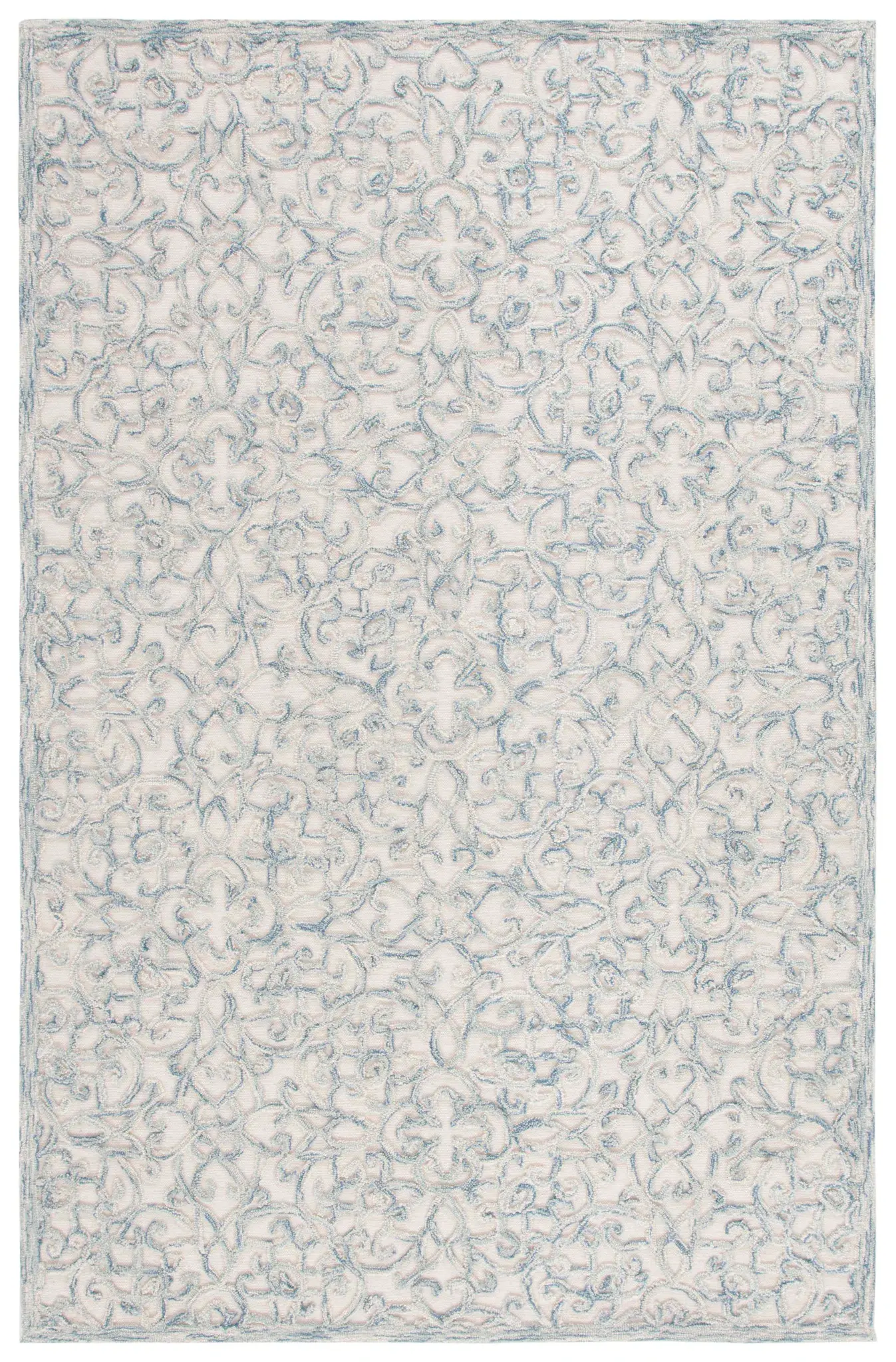 Martha Stewart Scroll Trellis Hand-Tufted Wool Outdoor Rug