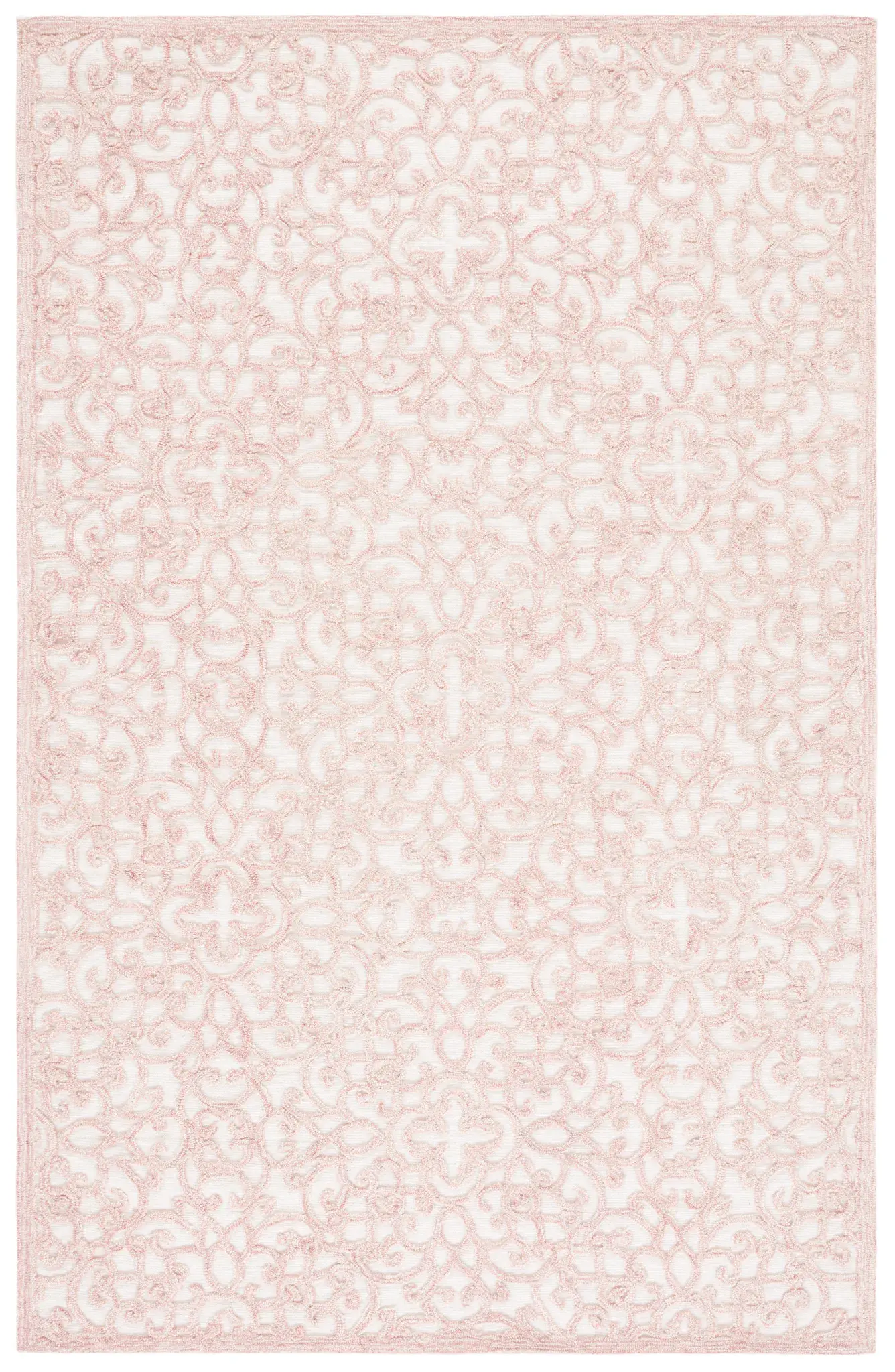Martha Stewart Scroll Trellis Hand-Tufted Wool Outdoor Rug