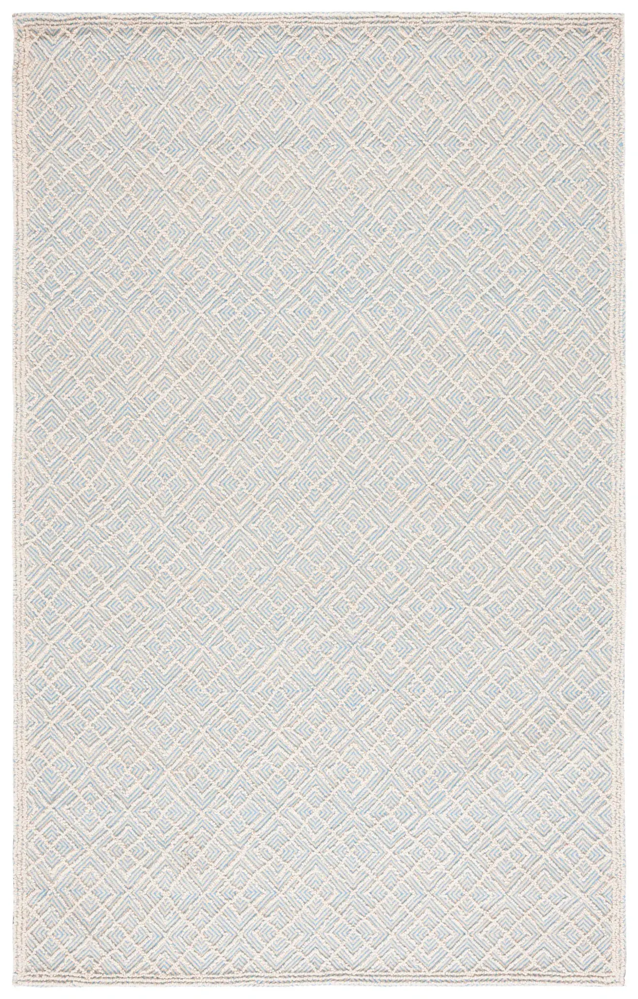 Martha Stewart Diamond Grid Hand-Tufted Wool Blend Outdoor Rug