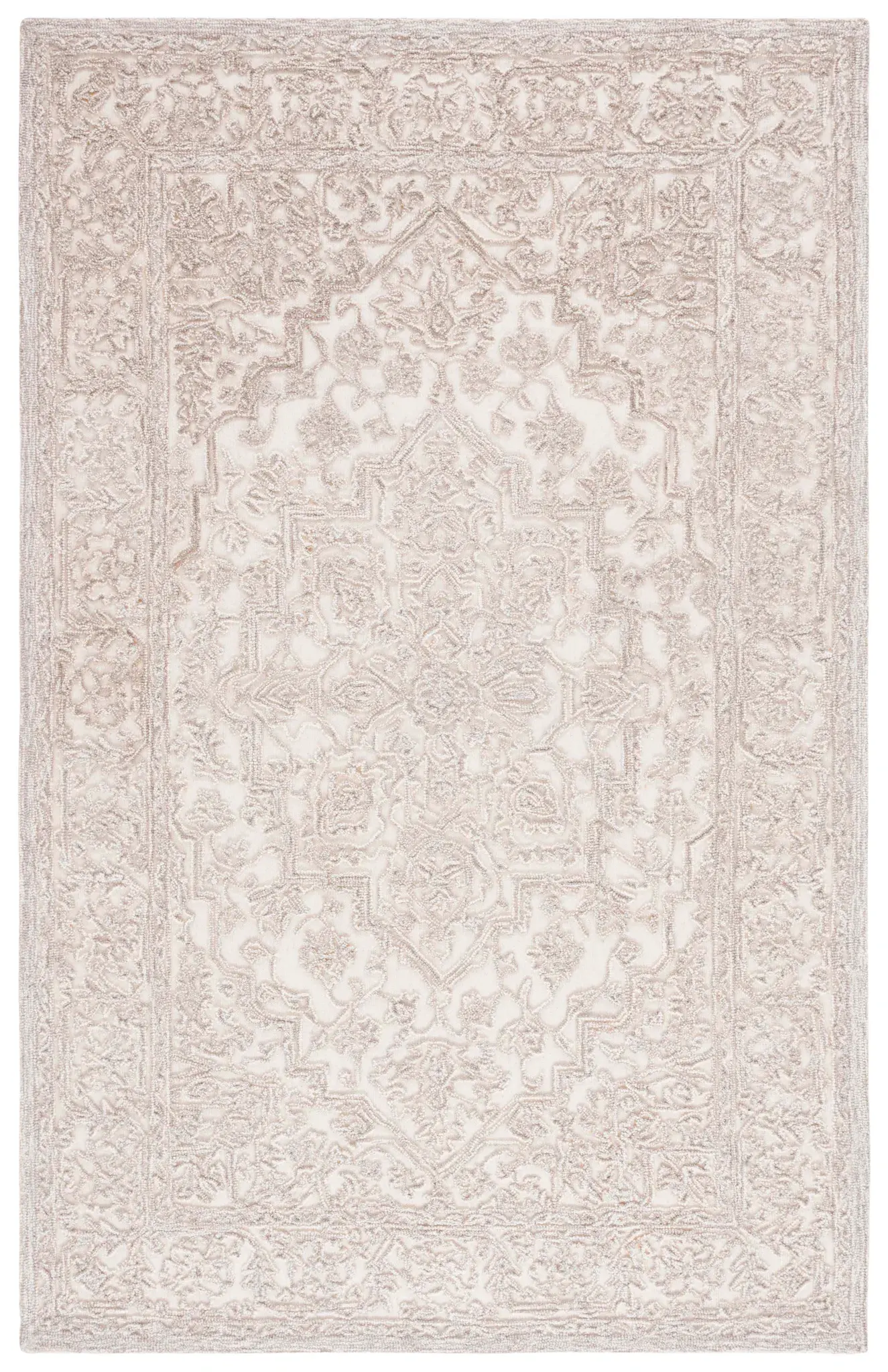Martha Stewart Damask Medallion Wool Outdoor Rug