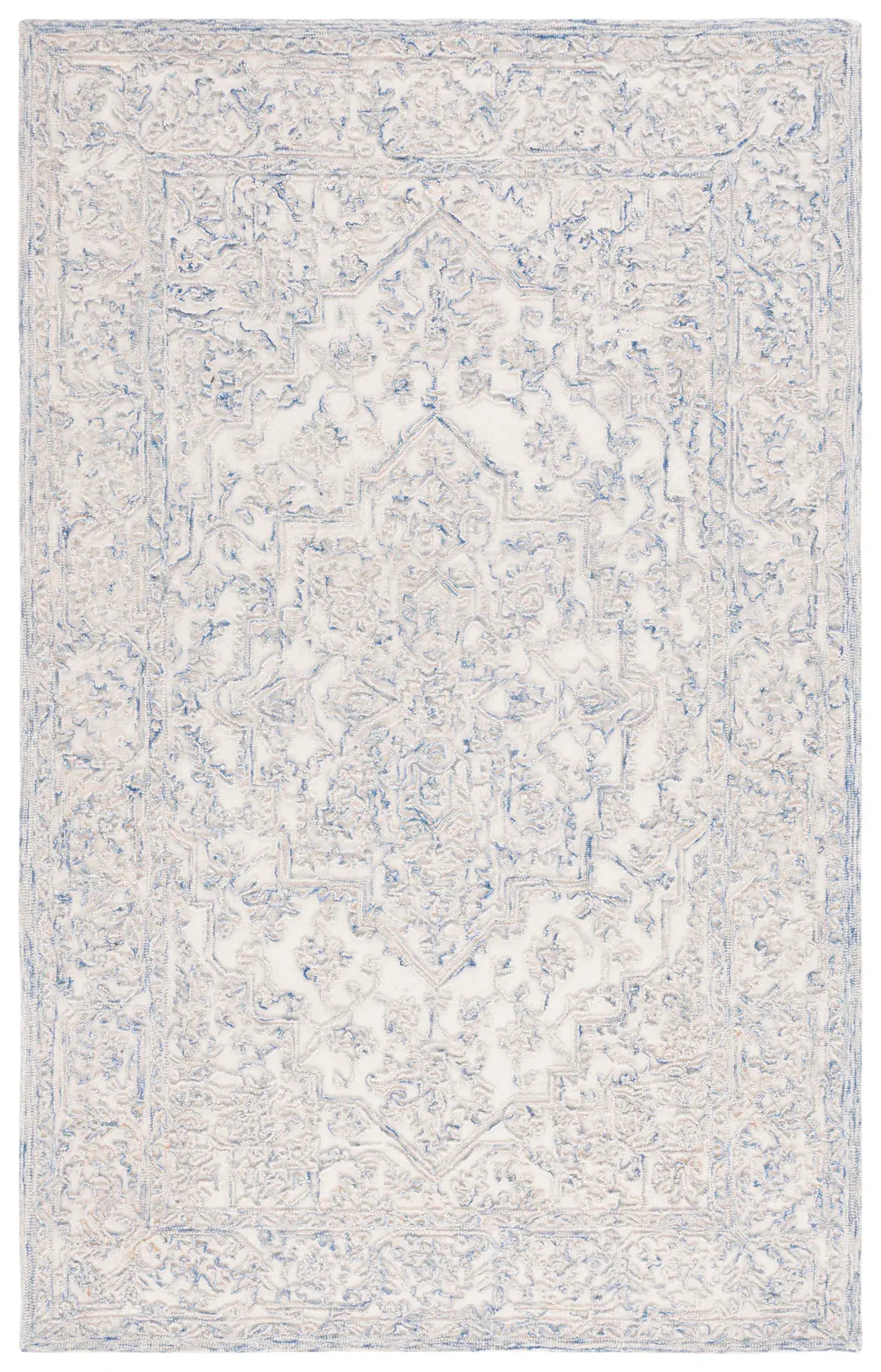 Martha Stewart Damask Medallion Wool Outdoor Rug