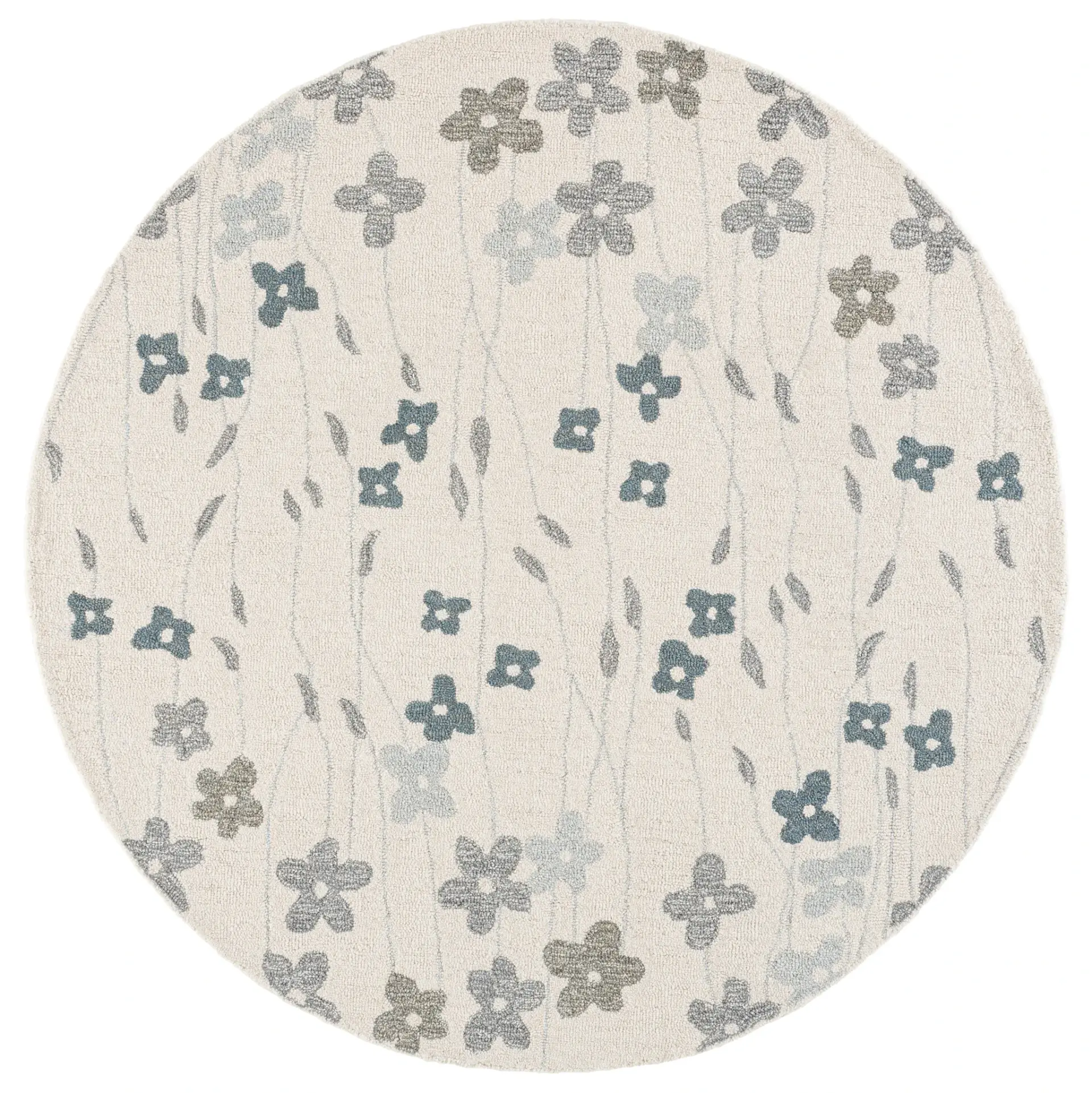 Martha Stewart Transitional Floral Hand-Tufted Wool Rug