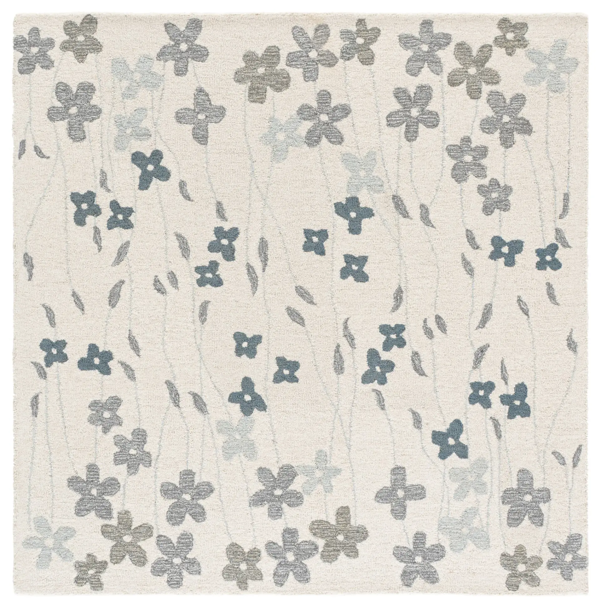 Martha Stewart Transitional Floral Hand-Tufted Wool Rug