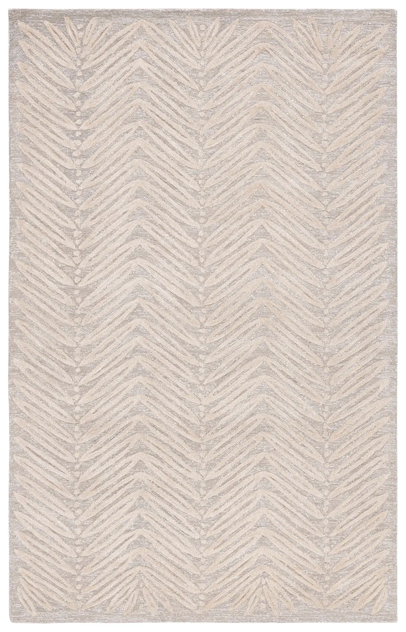 Martha Stewart Chevron Leaf Hand-Tufted Outdoor Rug