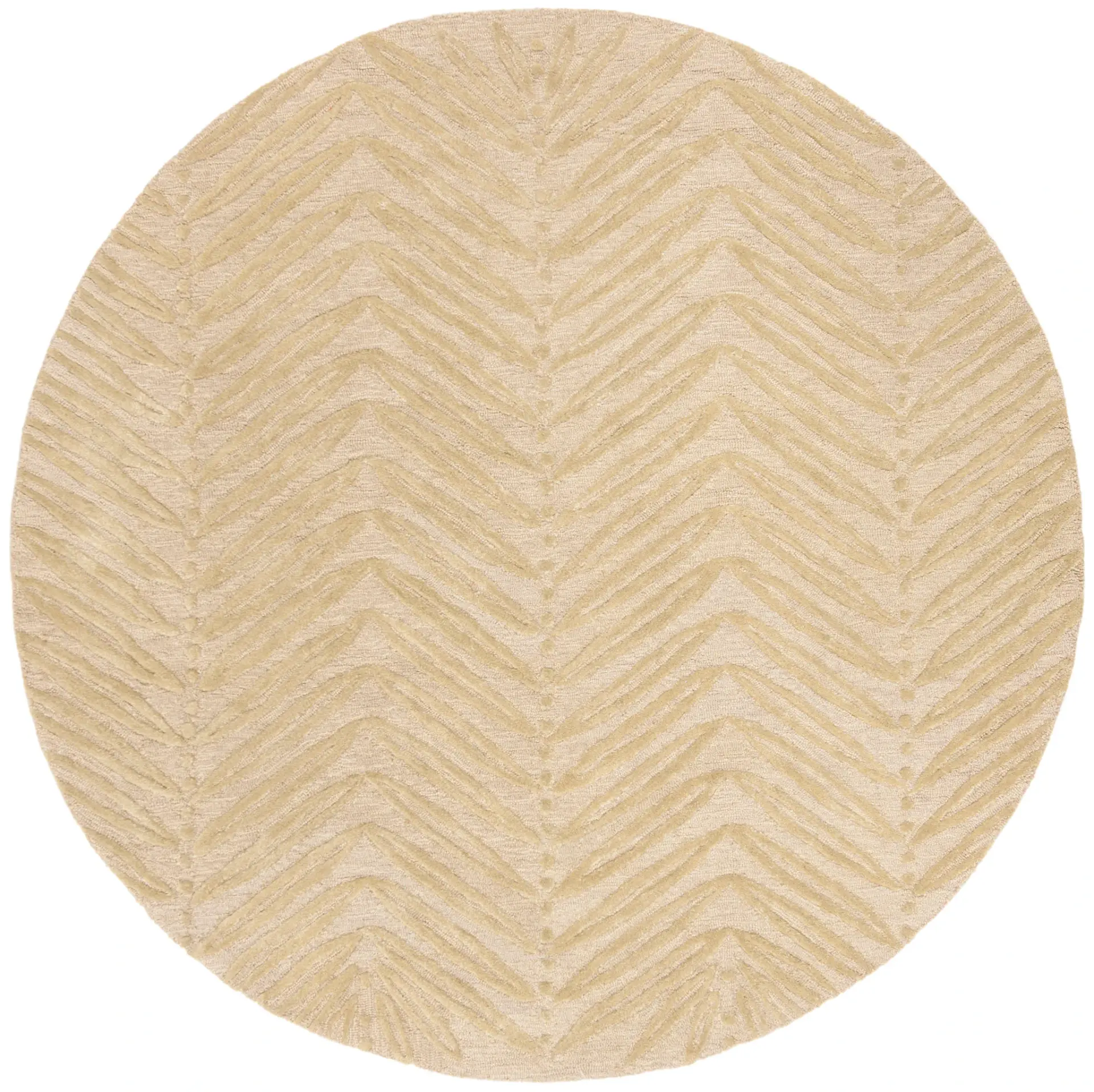 Martha Stewart Chevron Leaf Hand-Tufted Outdoor Rug