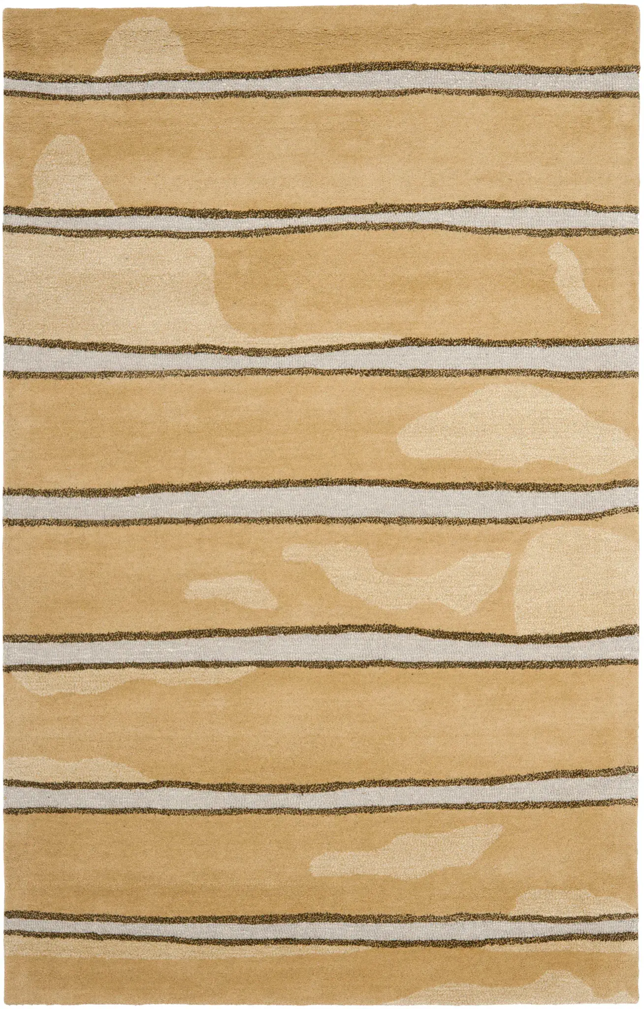 Martha Stewart Chalk Stripe Hand-Tufted Outdoor Rug