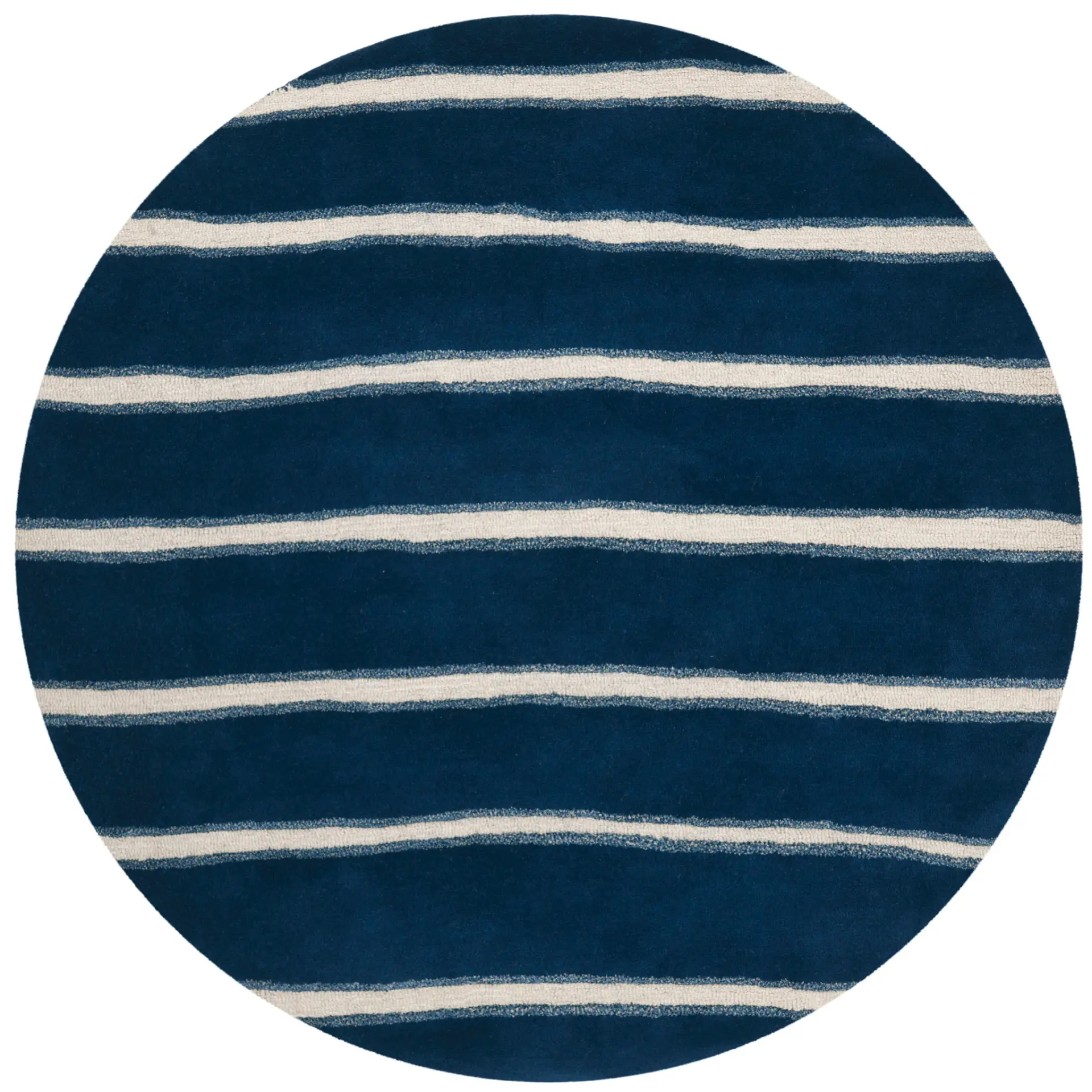 Martha Stewart Chalk Stripe Hand-Tufted Outdoor Rug