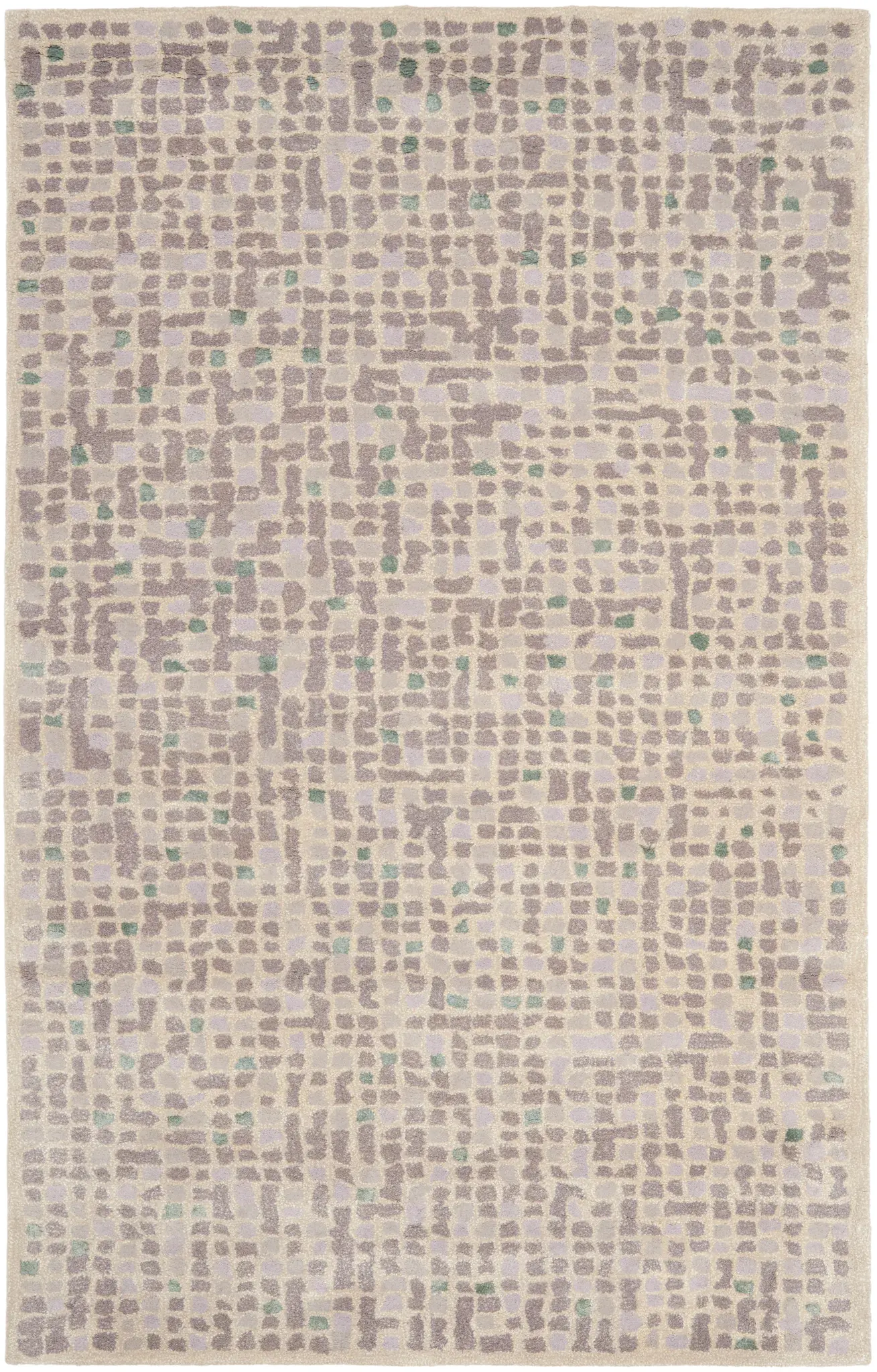 Martha Stewart Mosaic Grid Hand-Tufted Outdoor Rug