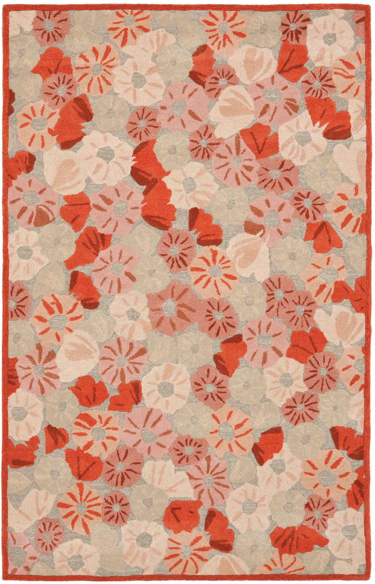 Martha Stewart Poppy Field Hand-Tufted Outdoor Rug