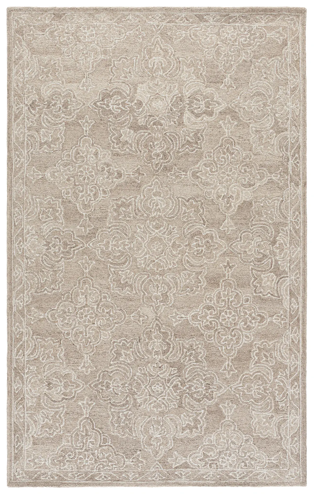 Martha Stewart Traditional Allover Floral Hand-Tufted Wool Rug