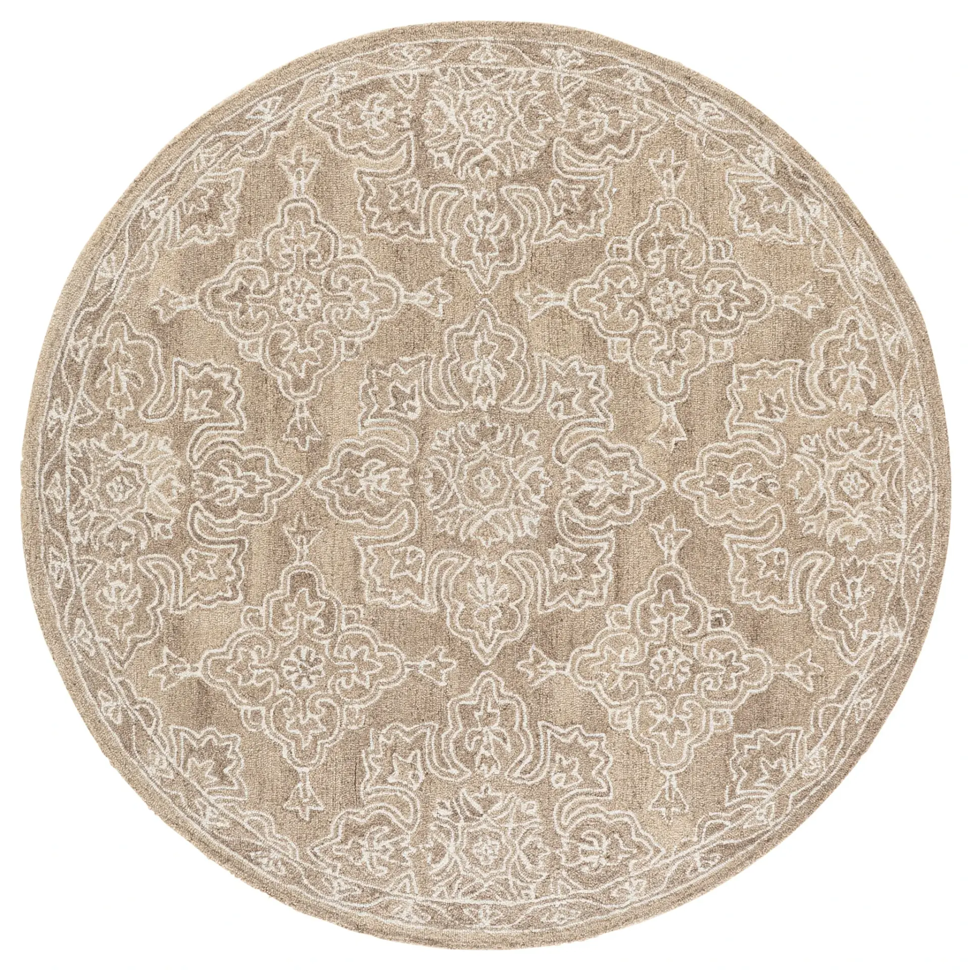 Martha Stewart Traditional Allover Floral Hand-Tufted Wool Rug