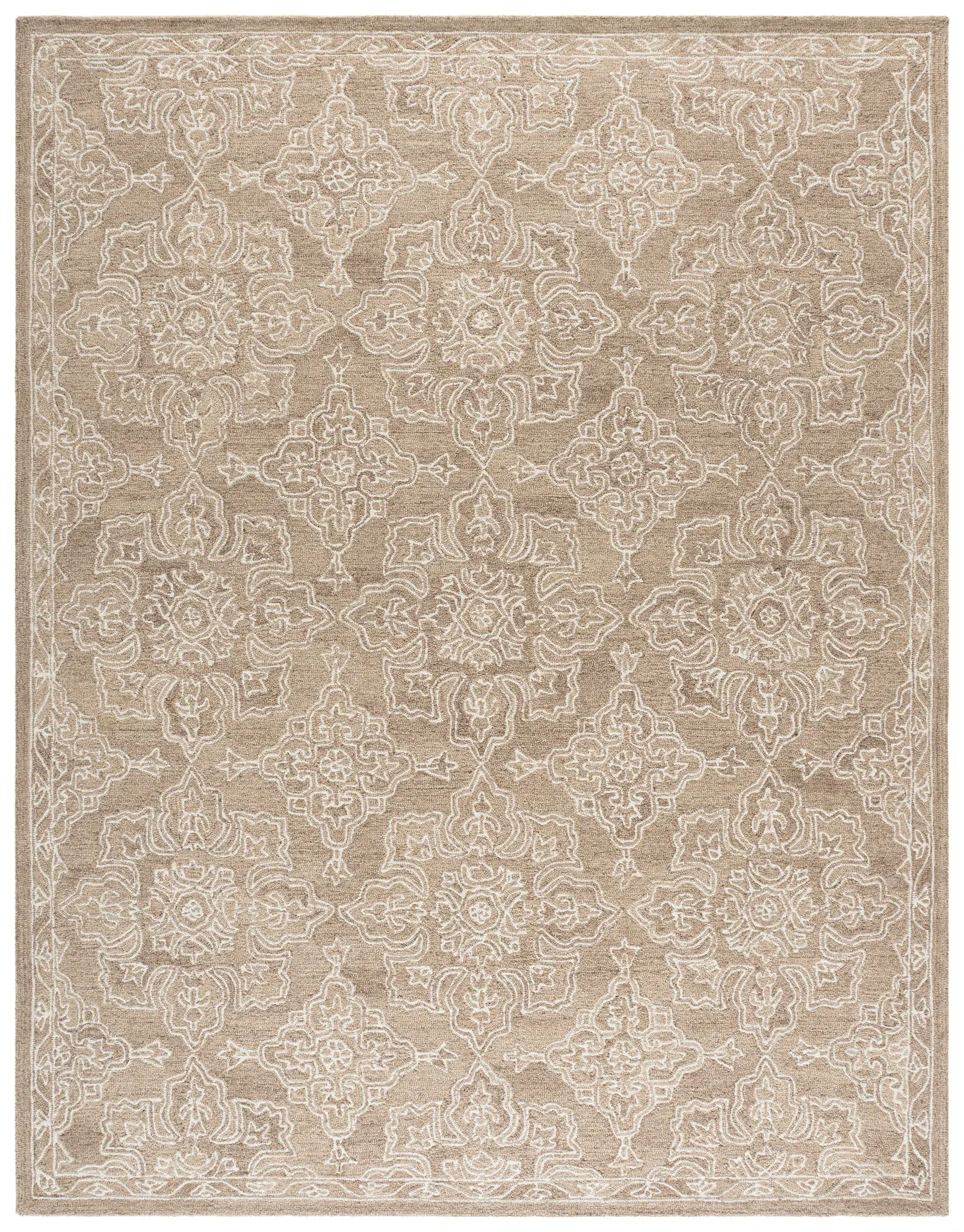 Martha Stewart Traditional Allover Floral Hand-Tufted Wool Rug