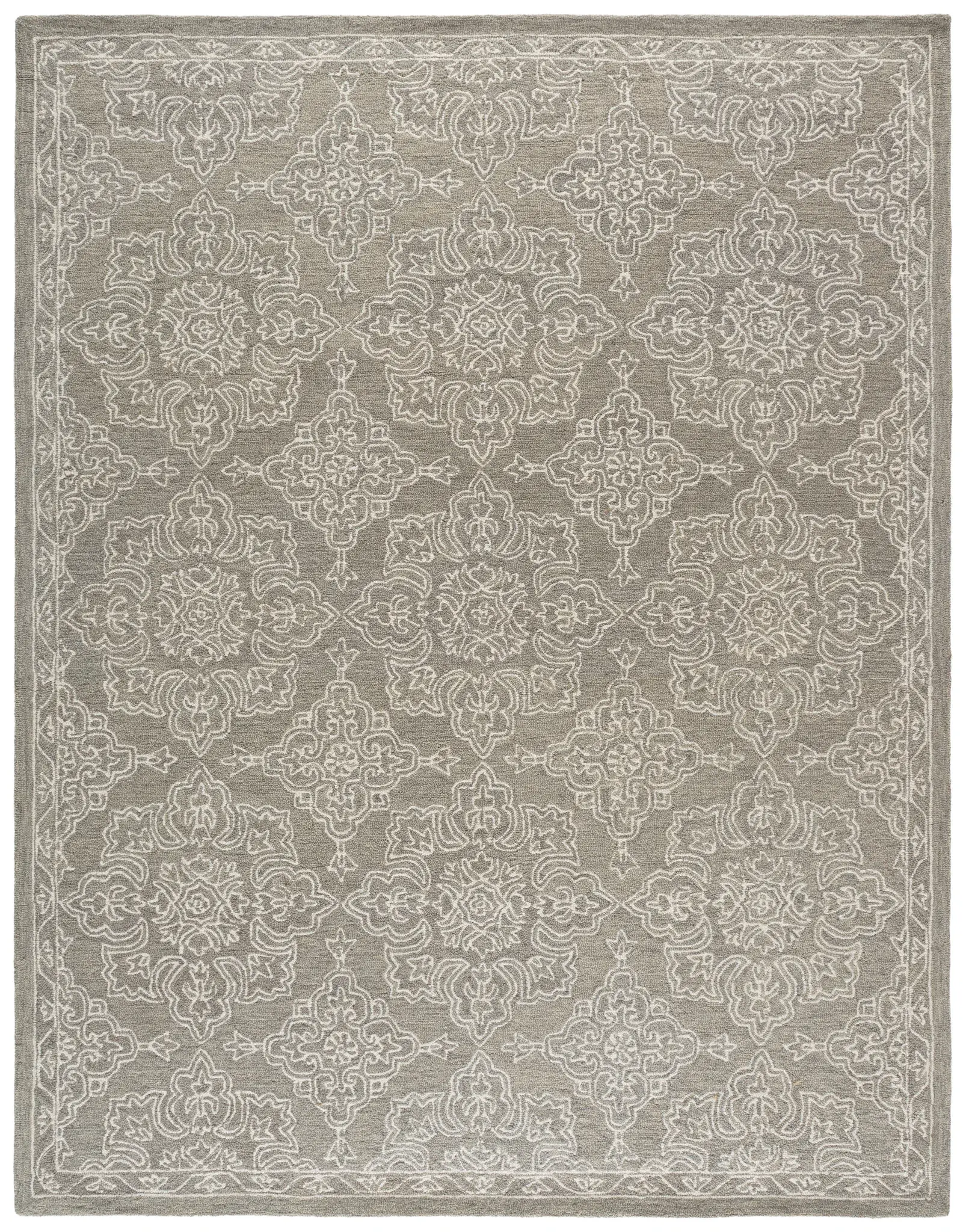 Martha Stewart Traditional Allover Floral Hand-Tufted Wool Rug
