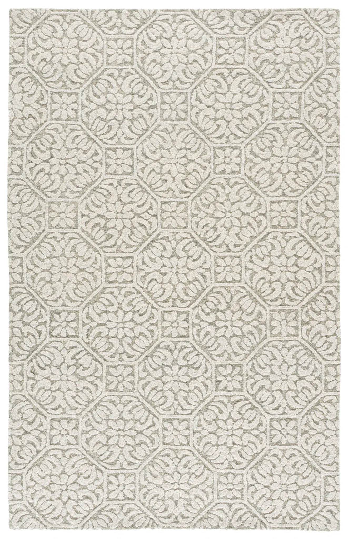 Martha Stewart Transitional Trellis Hand-Tufted Wool Rug