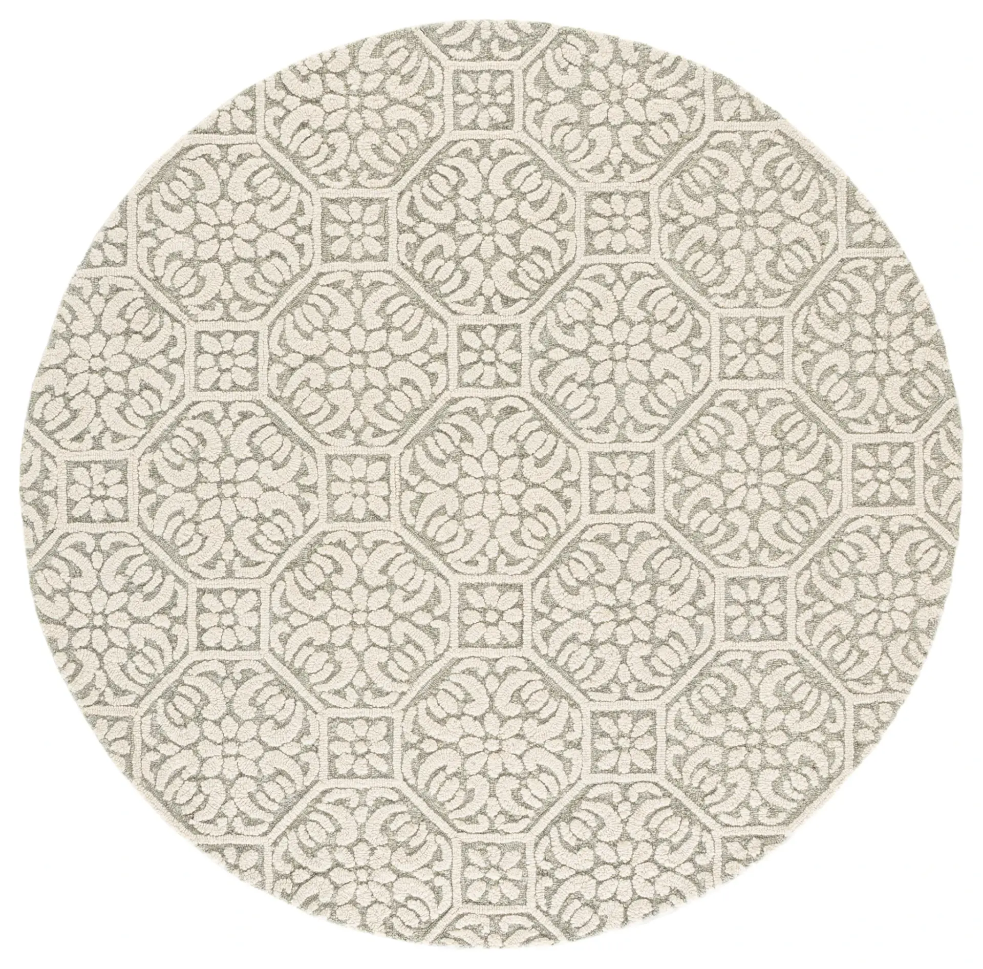 Martha Stewart Transitional Trellis Hand-Tufted Wool Rug