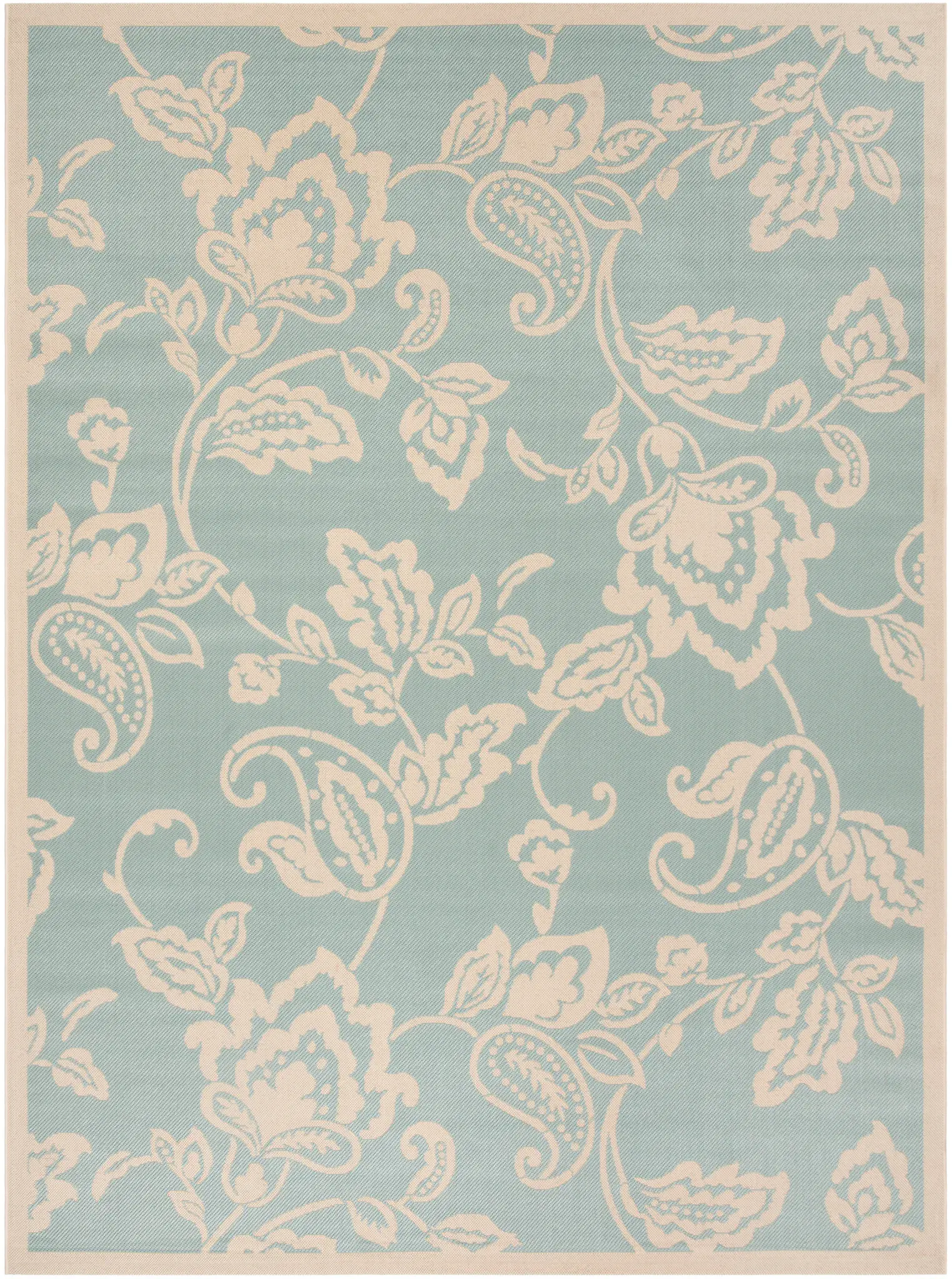 Martha Stewart Floral Paisley Outdoor Rug