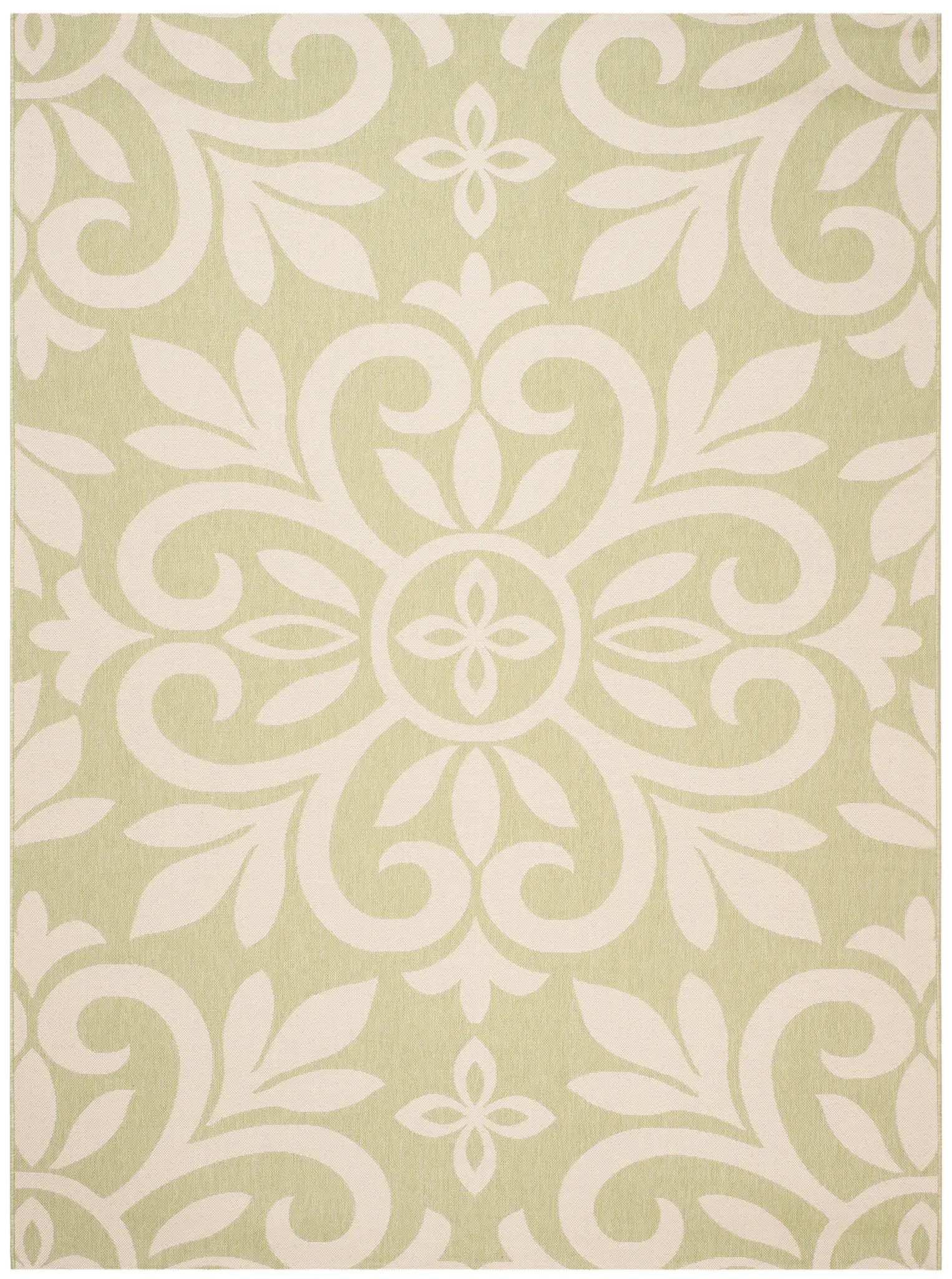 Martha Stewart Scroll Floral Outdoor Rug