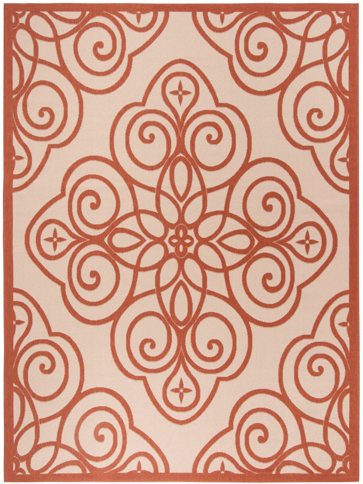 Martha Stewart Scroll Medallion Outdoor Rug