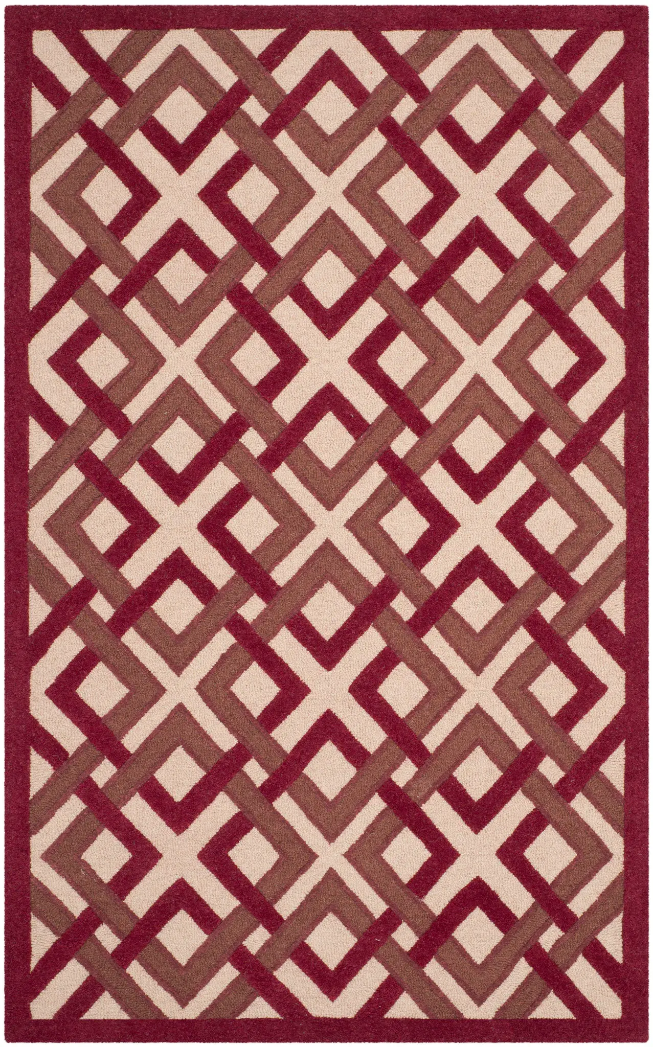Martha Stewart Woven Trellis Hand-Tufted Wool Outdoor Rug