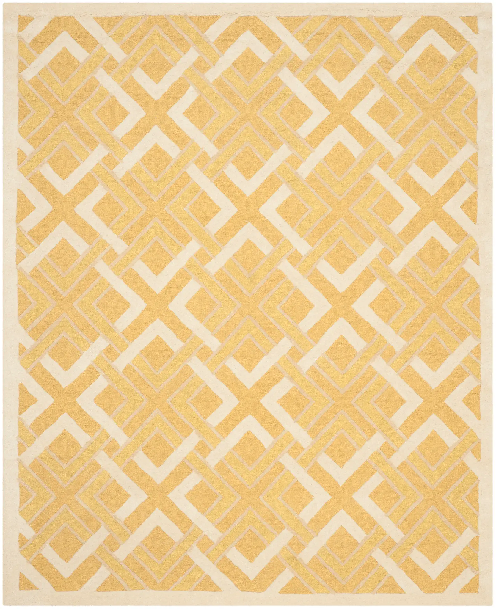 Martha Stewart Woven Trellis Hand-Tufted Wool Outdoor Rug