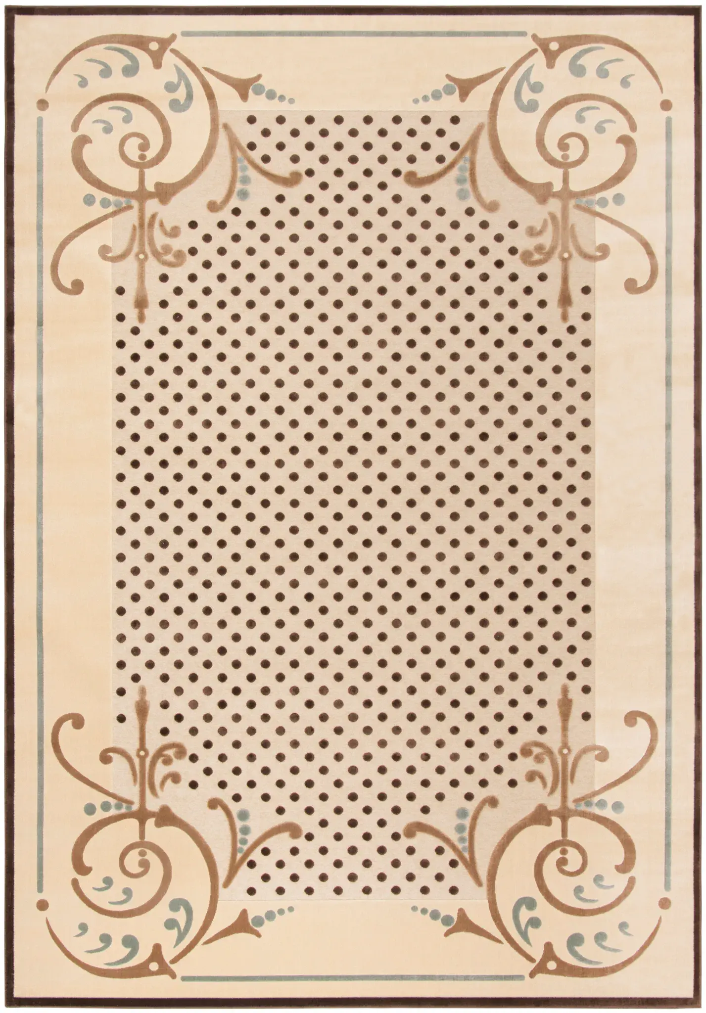 Martha Stewart Dotted Scrollwork Rug